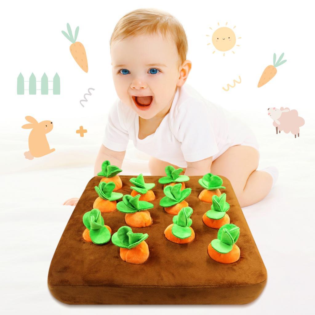 Creative Dog Carrot Plush Toy Pull The Carrot Stuffed Toy for Dogs Cats