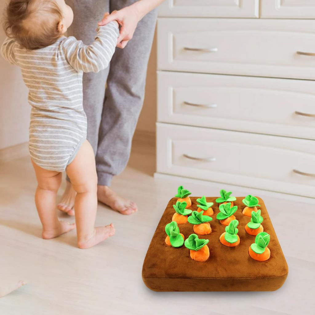 Creative Dog Carrot Plush Toy Pull The Carrot Stuffed Toy for Dogs Cats