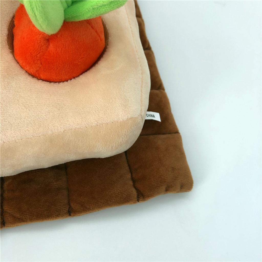 Creative Dog Vegetable Plush Toy Pull The Fruit Stuffed Toy for Dogs Cats Radish Field A