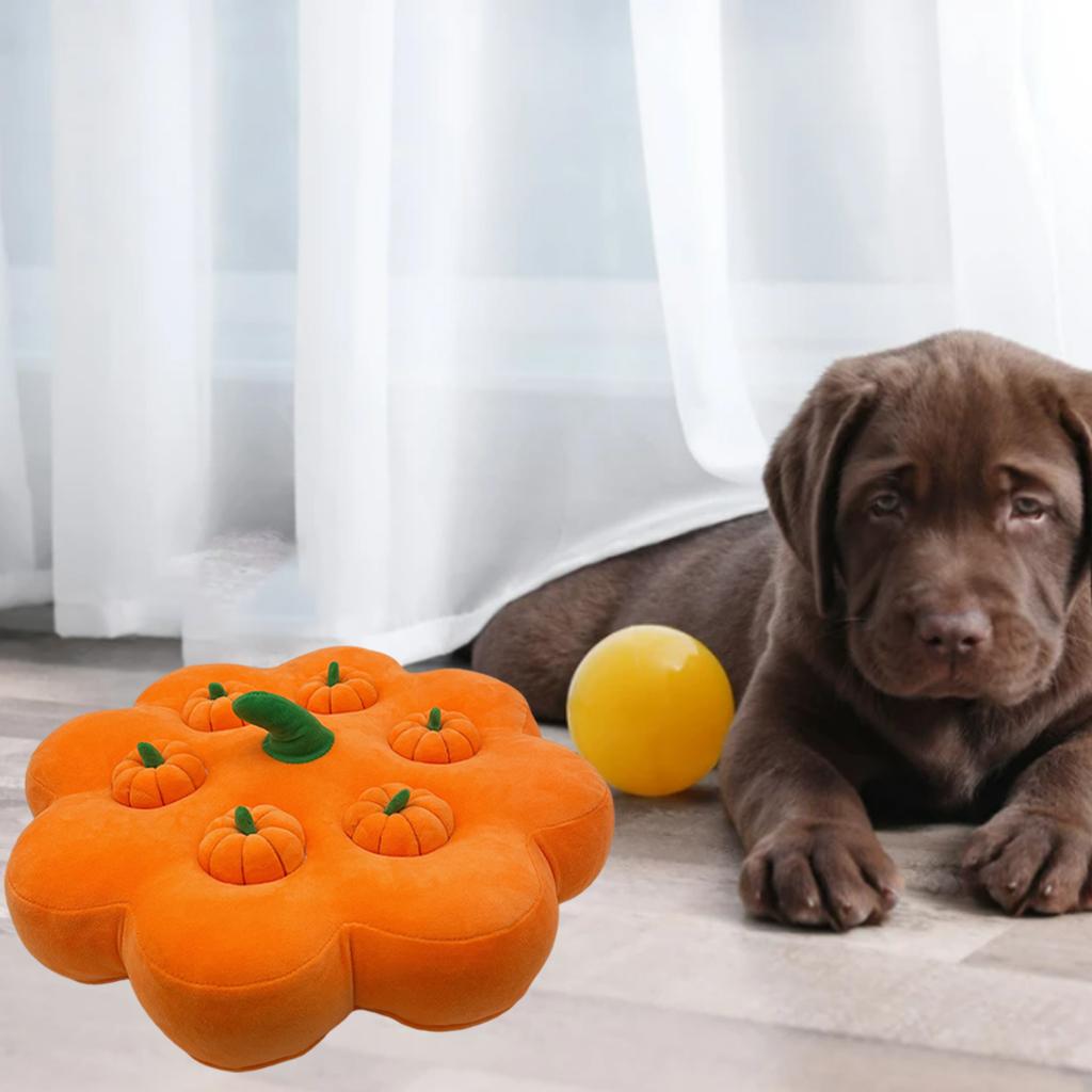 Creative Dog Vegetable Plush Toy Pull The Fruit Stuffed Toy for Dogs Cats Pumpkin