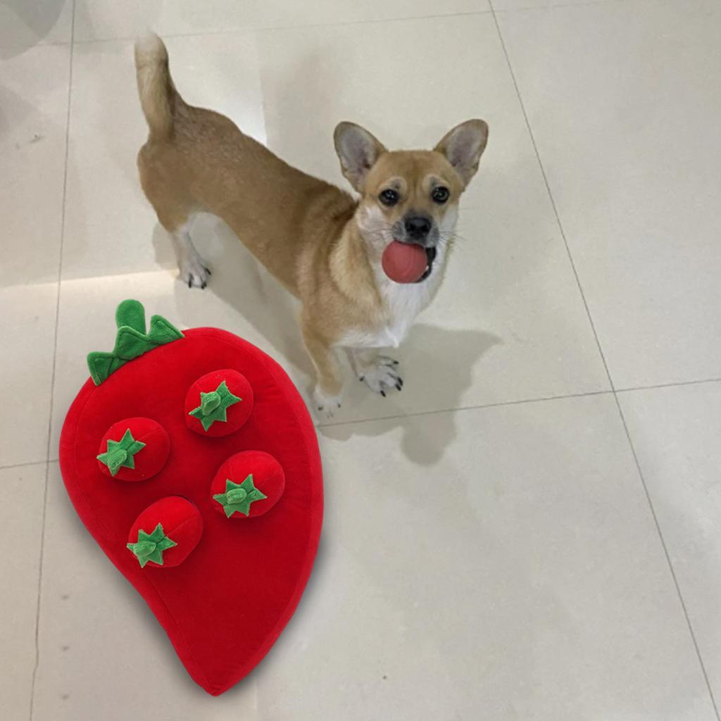 Creative Dog Vegetable Plush Toy Pull The Fruit Stuffed Toy for Dogs Cats Chili