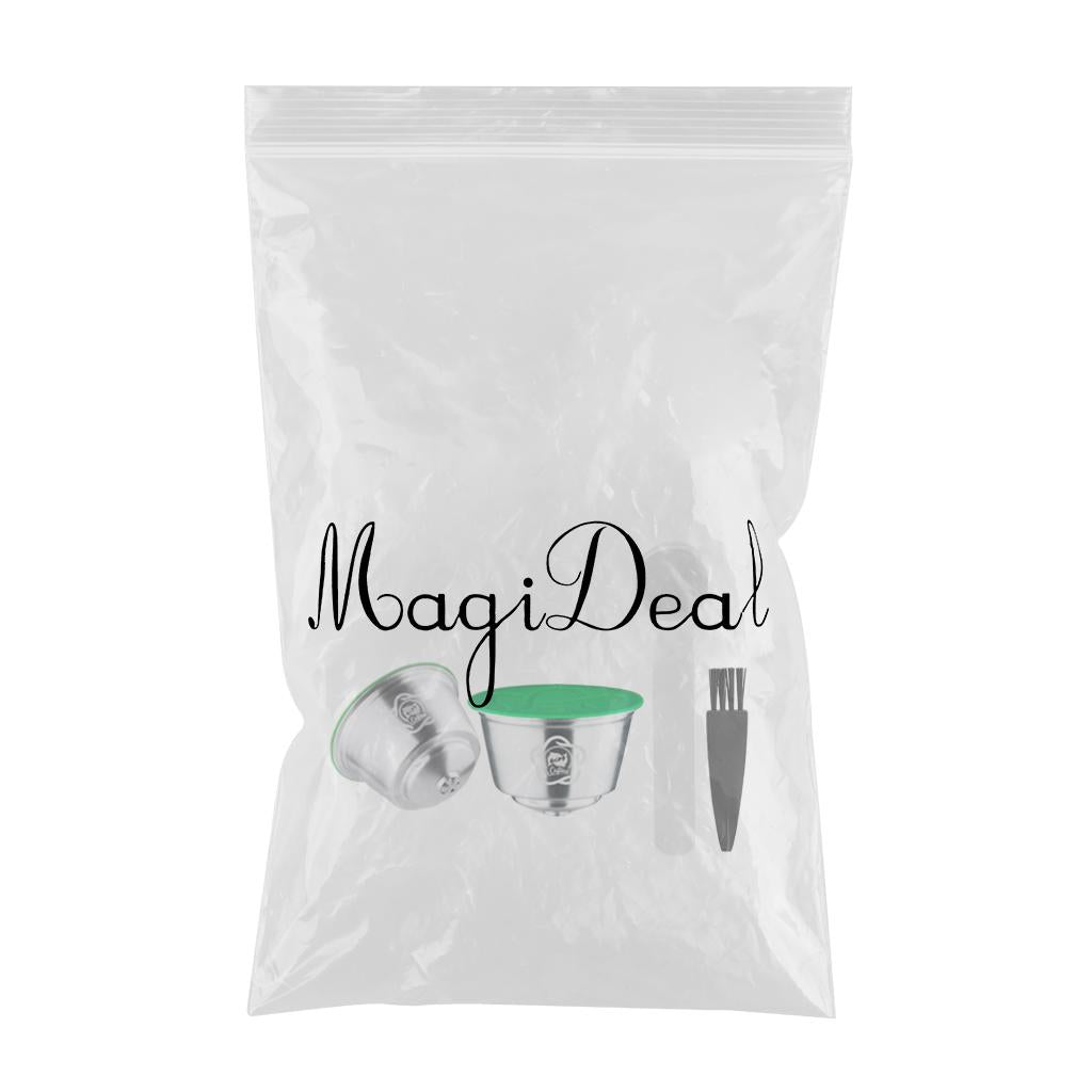 Espresso Coffee Pod Capsules Cup with Brush Spoon Set for Gusto 9776 Edg466 2 Pod Spoon Brush