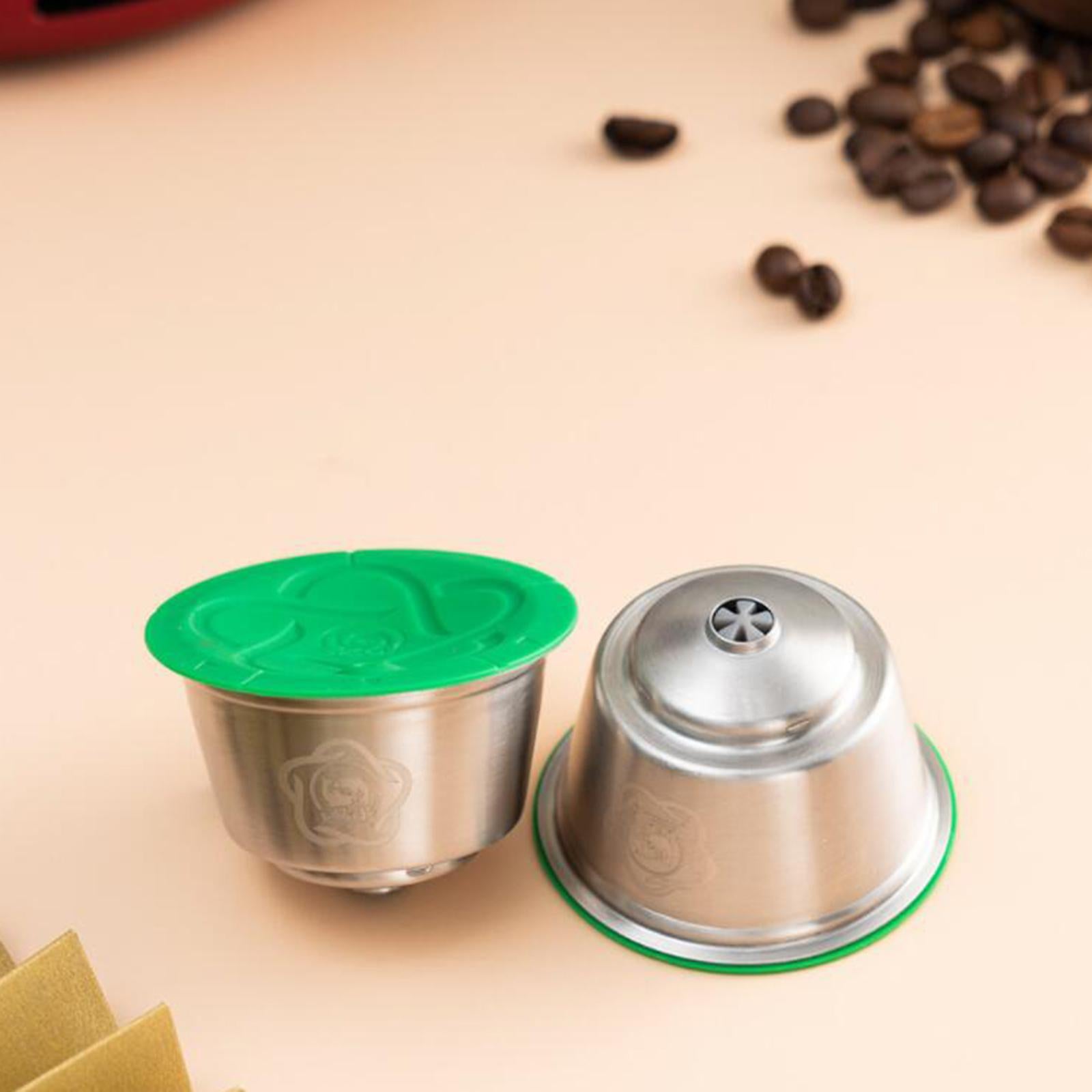 Espresso Coffee Pod Capsules Cup with Brush Spoon Set for Gusto 9776 Edg466 2 Pod Spoon Brush