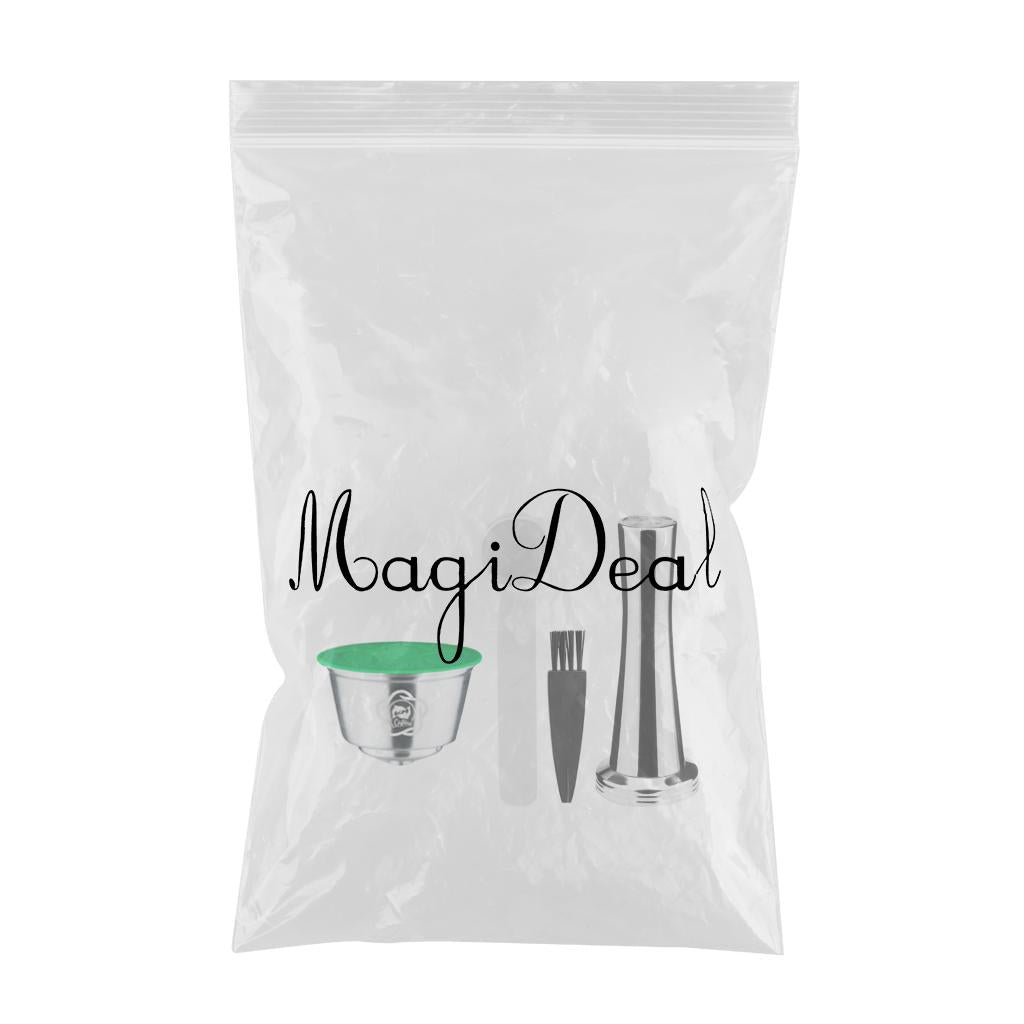 Espresso Coffee Pod Capsules Cup with Brush Spoon Set for Gusto 9776 Edg466 Spoon Tamper Brush