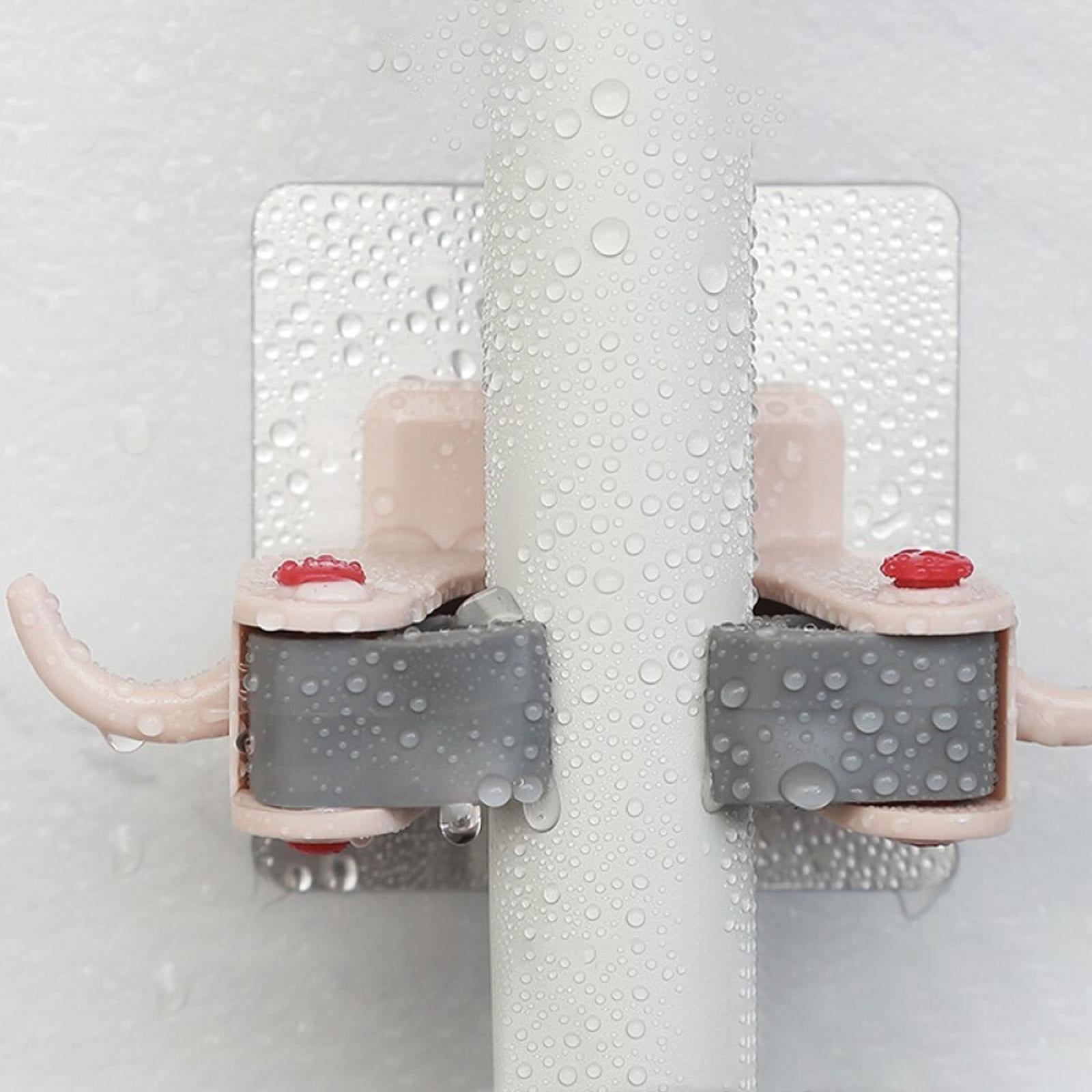 2x Mop and Broom Holder Wall Dustpan Hangers for Kitchen Garage Home Garden