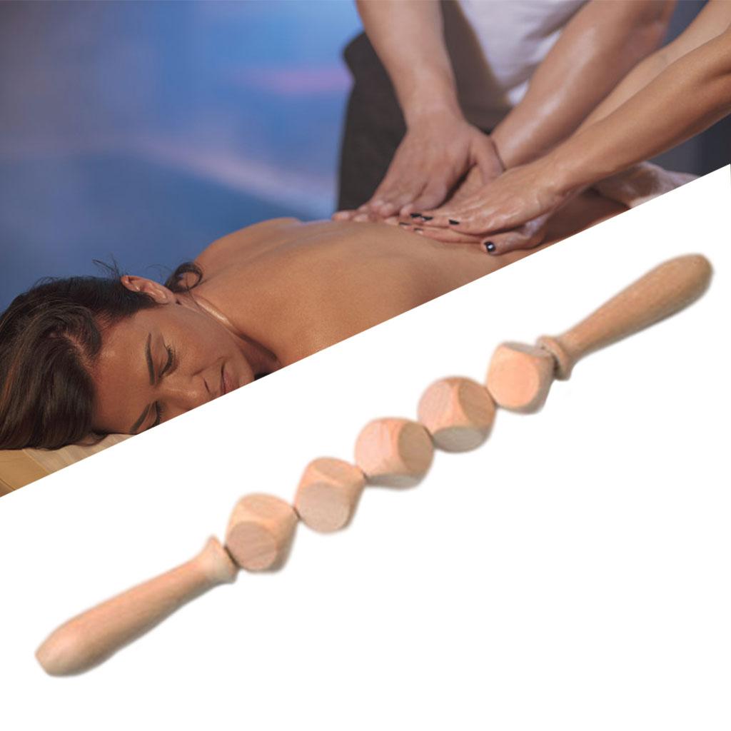 Wooden Therapy Gua Sha Massage Tool Massager for Release Back Arm Pain 39cm