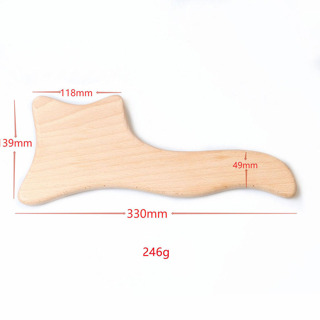 Wooden Body Massage Scraping Board Gua Sha for Neck Shoulder Back Leg Arm Axe Shaped