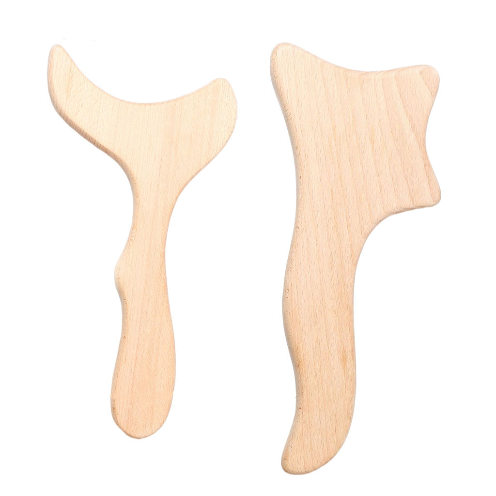 Wooden Body Massage Scraping Board Gua Sha for Neck Shoulder Back Leg Arm Axe Shaped