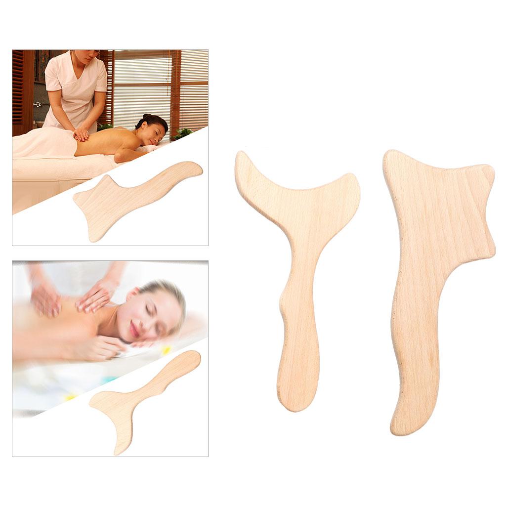 Wooden Body Massage Scraping Board Gua Sha for Neck Shoulder Back Leg Arm Axe Shaped