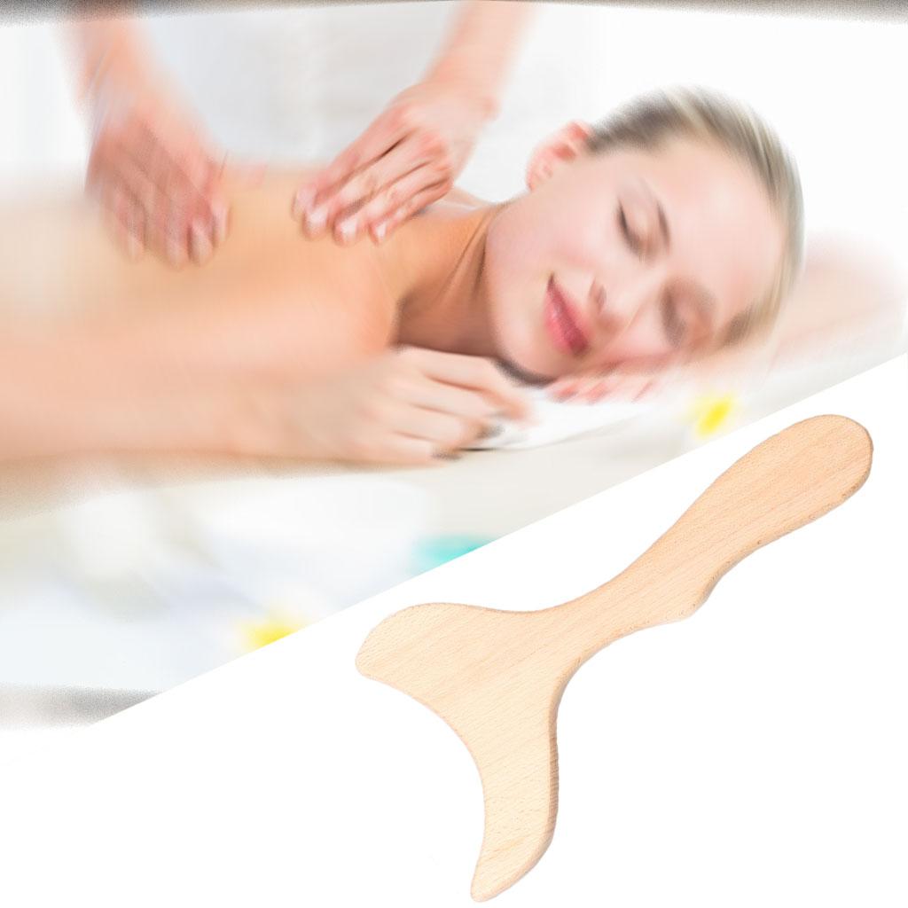 Wooden Body Massage Scraping Board Gua Sha for Neck Shoulder Back Leg Arm Fish Tail Shaped