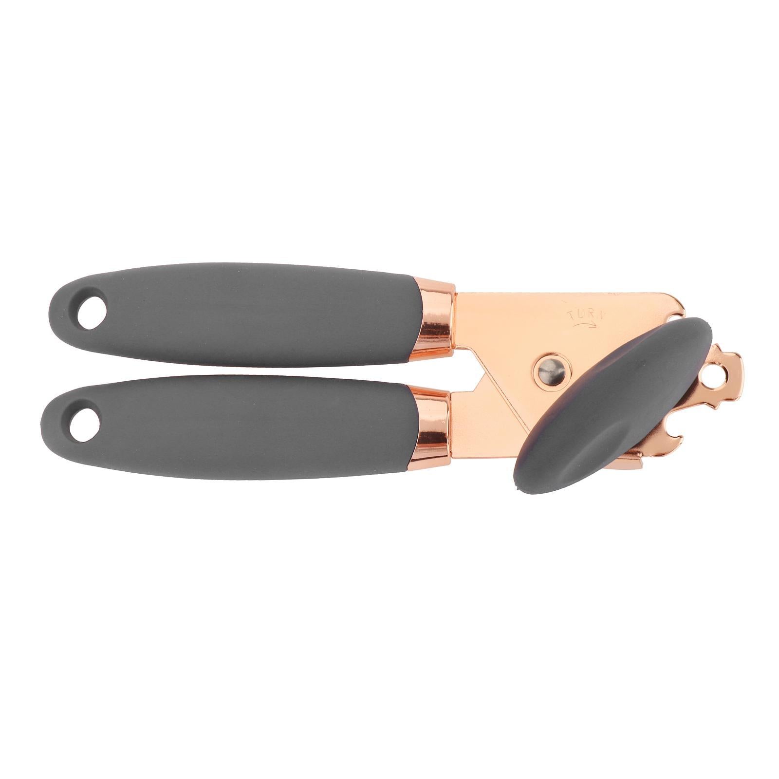 Multifunction Can Opener with Sharp Blade Durable for Chef Bee Elderly gray