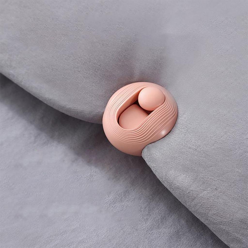 Bed Cover Grippers Fasteners Clips Slip-Resistant for Winter Quilts Clothes pink