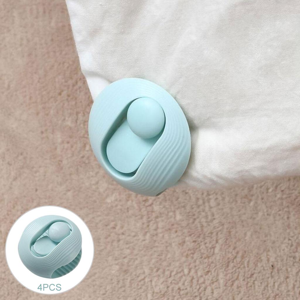 Bed Cover Grippers Fasteners Clips Slip-Resistant for Winter Quilts Clothes green