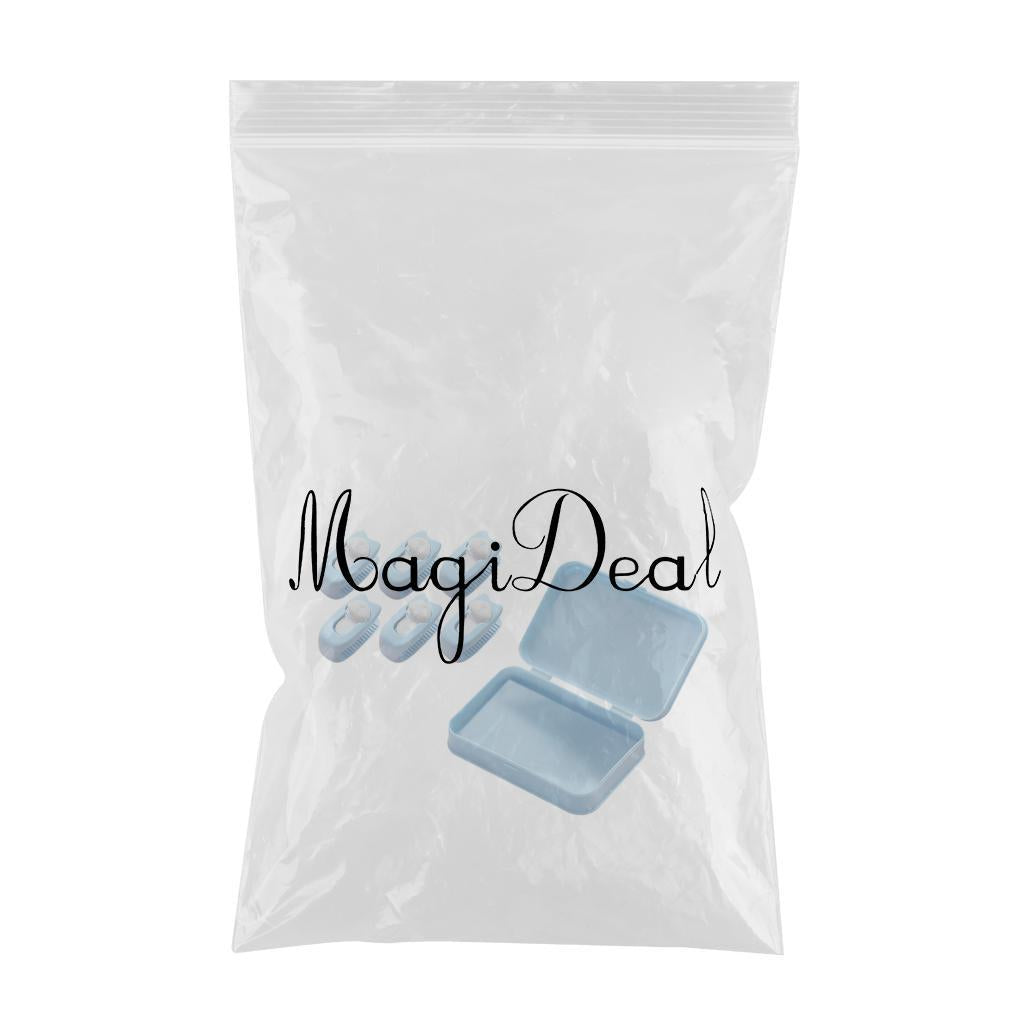 4 PCS Blanket Grippers Quilt Non-Slip Adjustable Mattress Bear Clip Fastener Light Blue