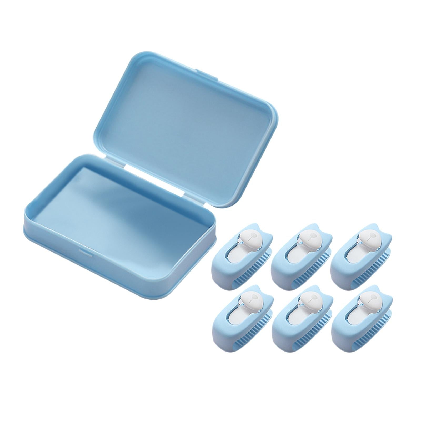 4 PCS Blanket Grippers Quilt Non-Slip Adjustable Mattress Bear Clip Fastener Light Blue