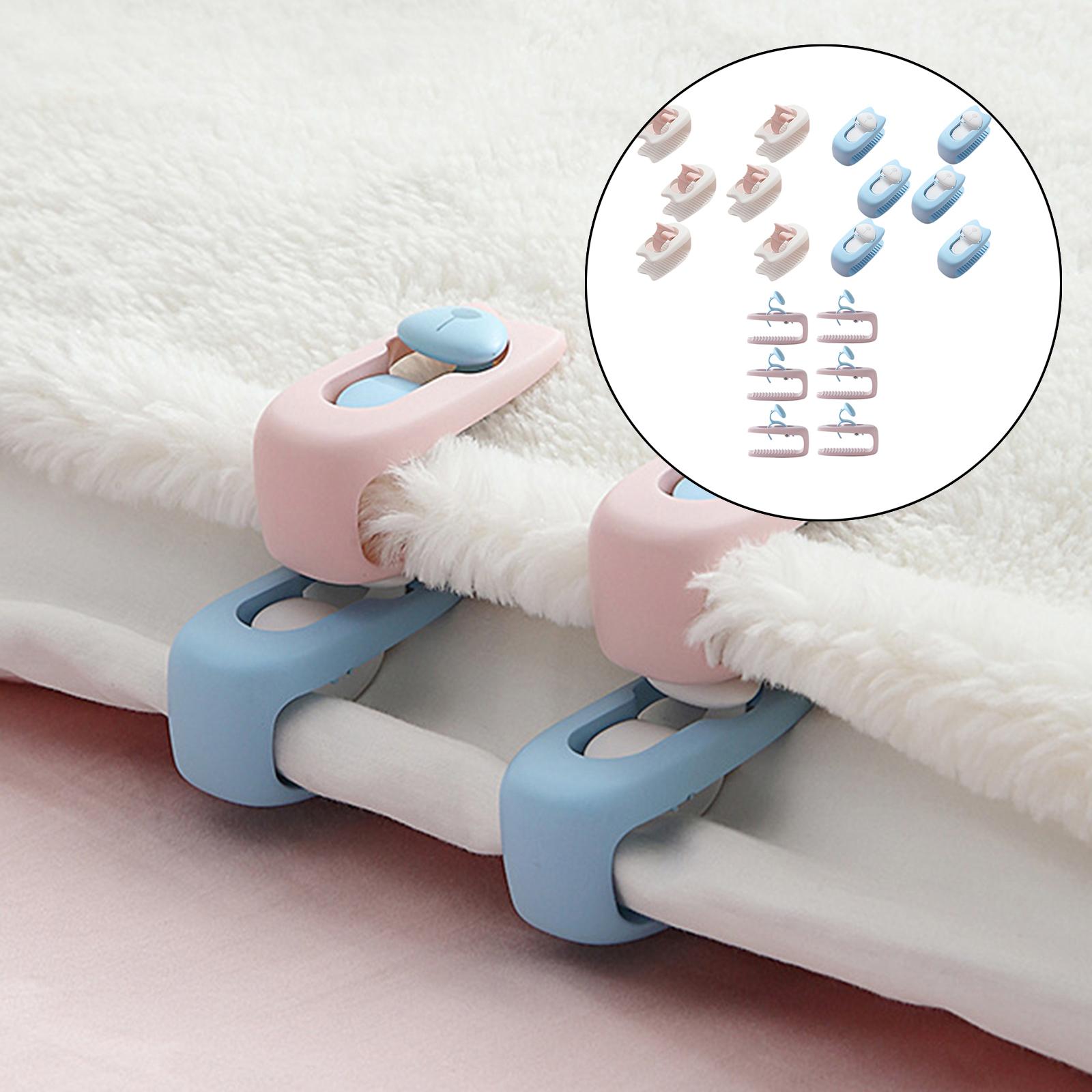 Non-Slip Duvet Cover Clips Blanket Clip Bed Cover Curtain Clips Light Pink