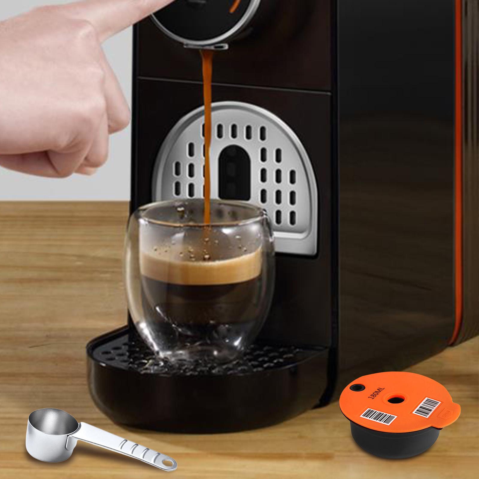 Espresso Coffee Capsules Brush Spoon Set for TAS5552UC/05 Coffee Machine Orange 180ML