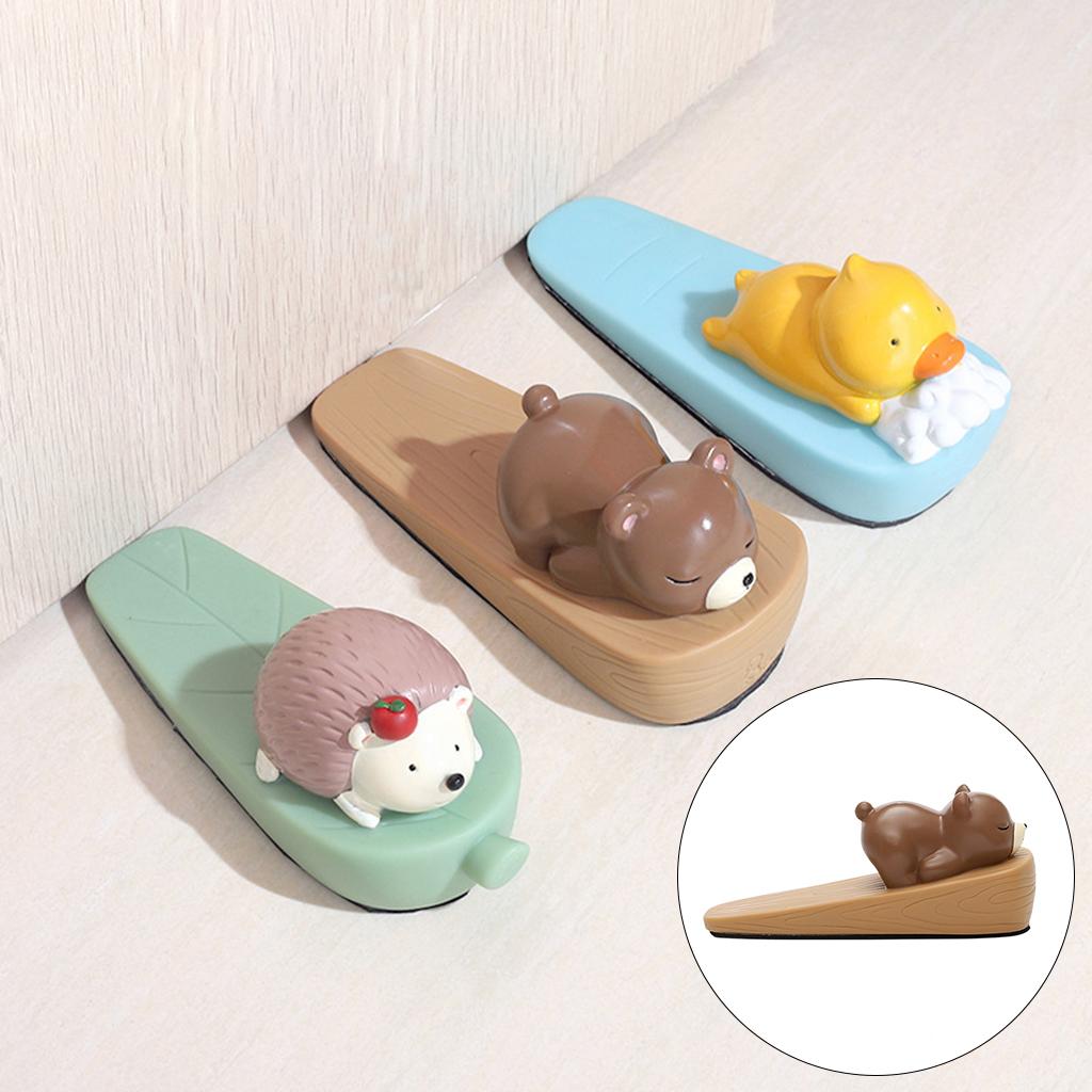 Animal Shaped Door Stopper Non Slip Safety Cartoon for Office Door Seam Bear