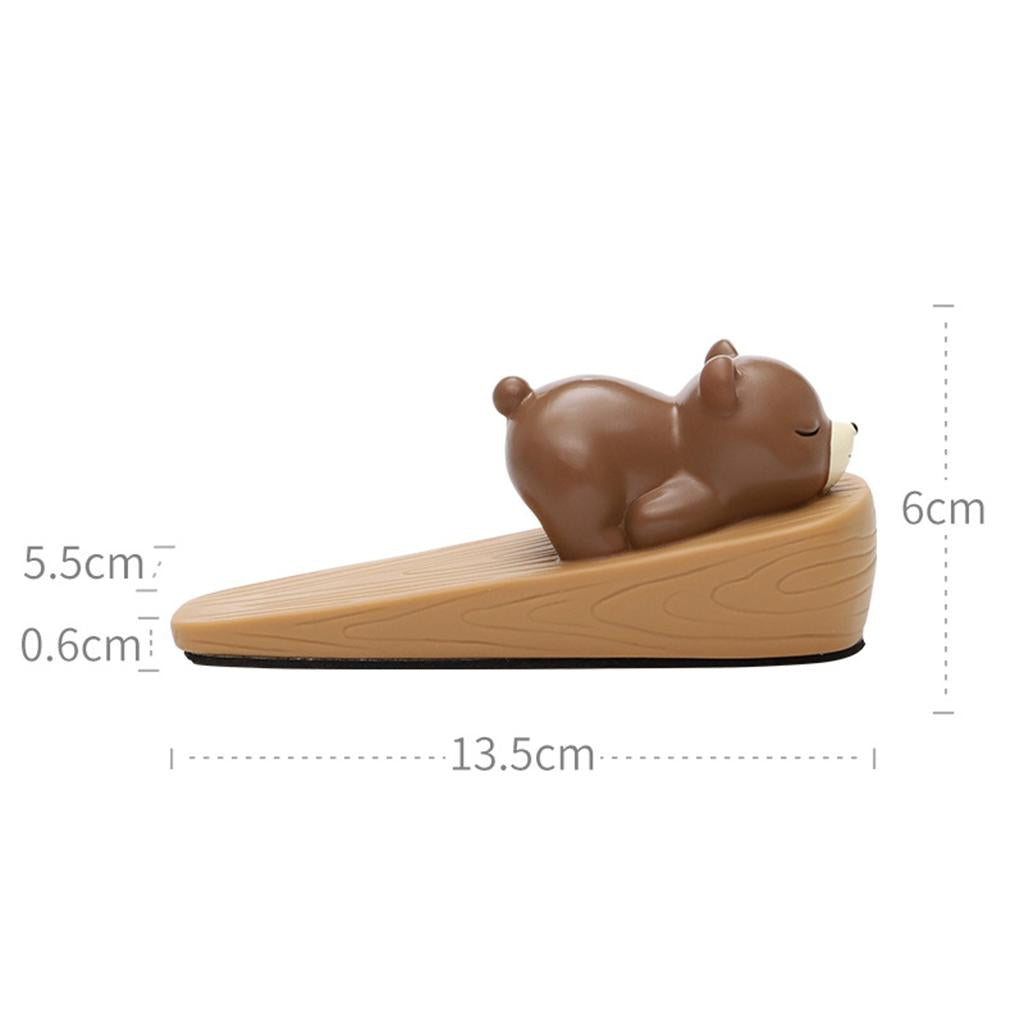 Animal Shaped Door Stopper Non Slip Safety Cartoon for Office Door Seam Bear