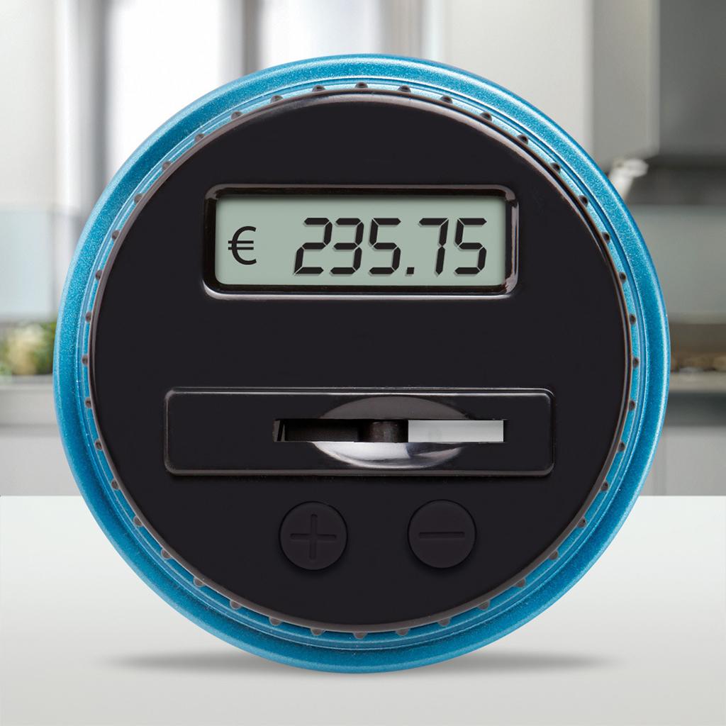 Electronic Digital Counting Coin Bank Easy Read 1.5L for Gifts Adults Kids