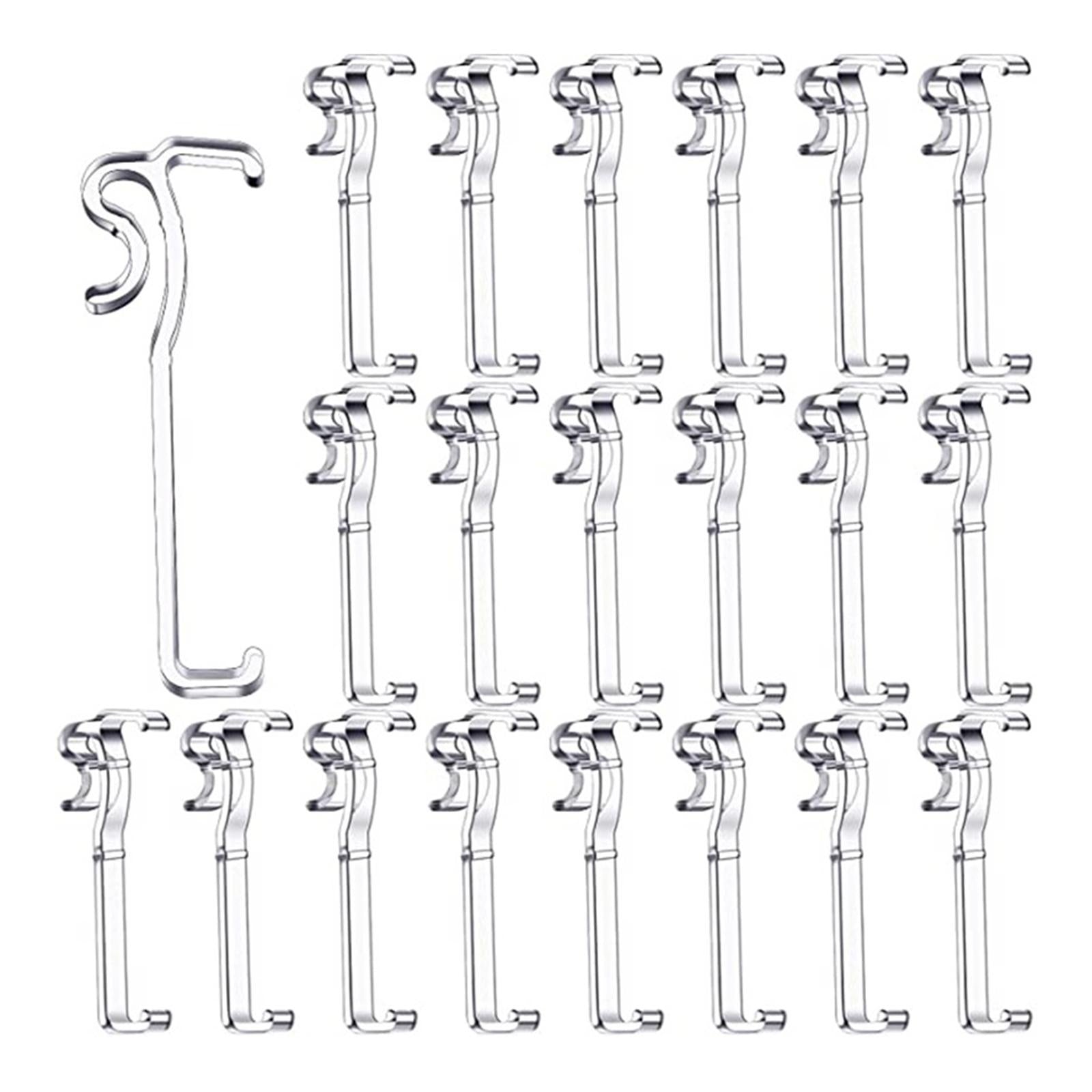 20 Pack Blind Clips Decorative Replacements 3.25 inch Clear for Office
