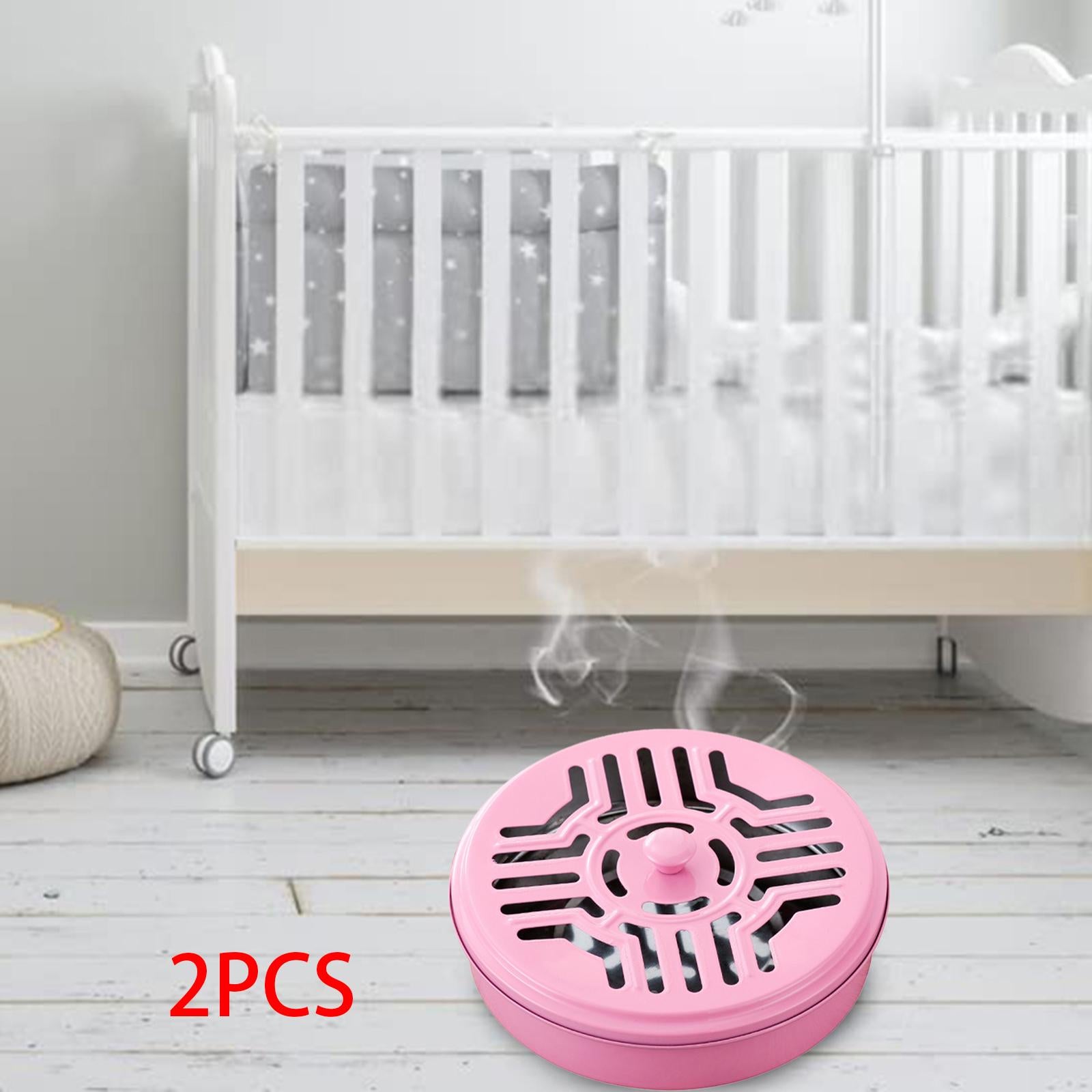 Burner Coil Holder Coil Incense Burner for Camping Indoor  Pink