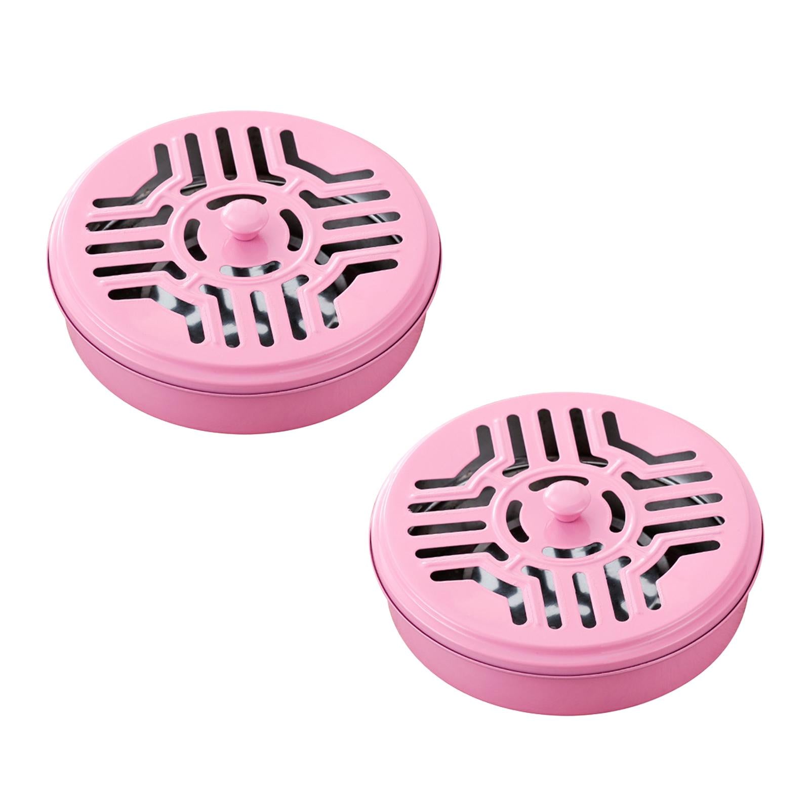 Burner Coil Holder Coil Incense Burner for Camping Indoor  Pink