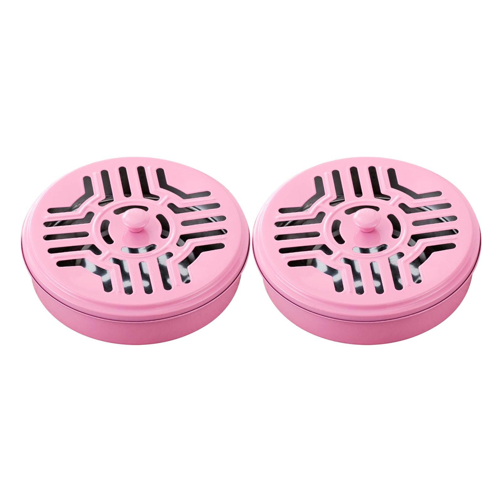Burner Coil Holder Coil Incense Burner for Camping Indoor  Pink