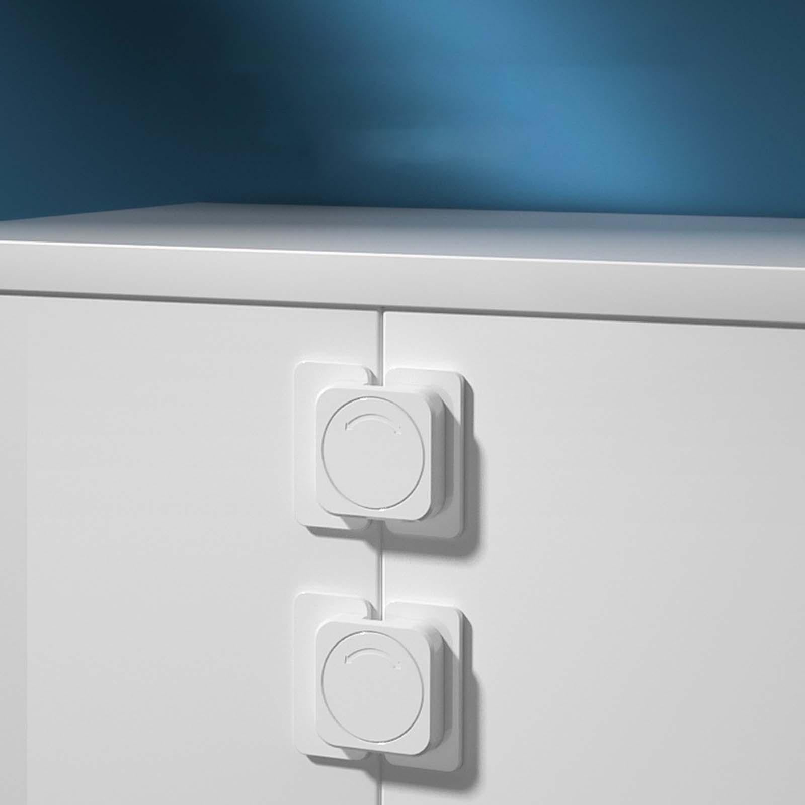 10x Rotary Lock Protection Door Locks for Drawers Cupboards Refrigerator