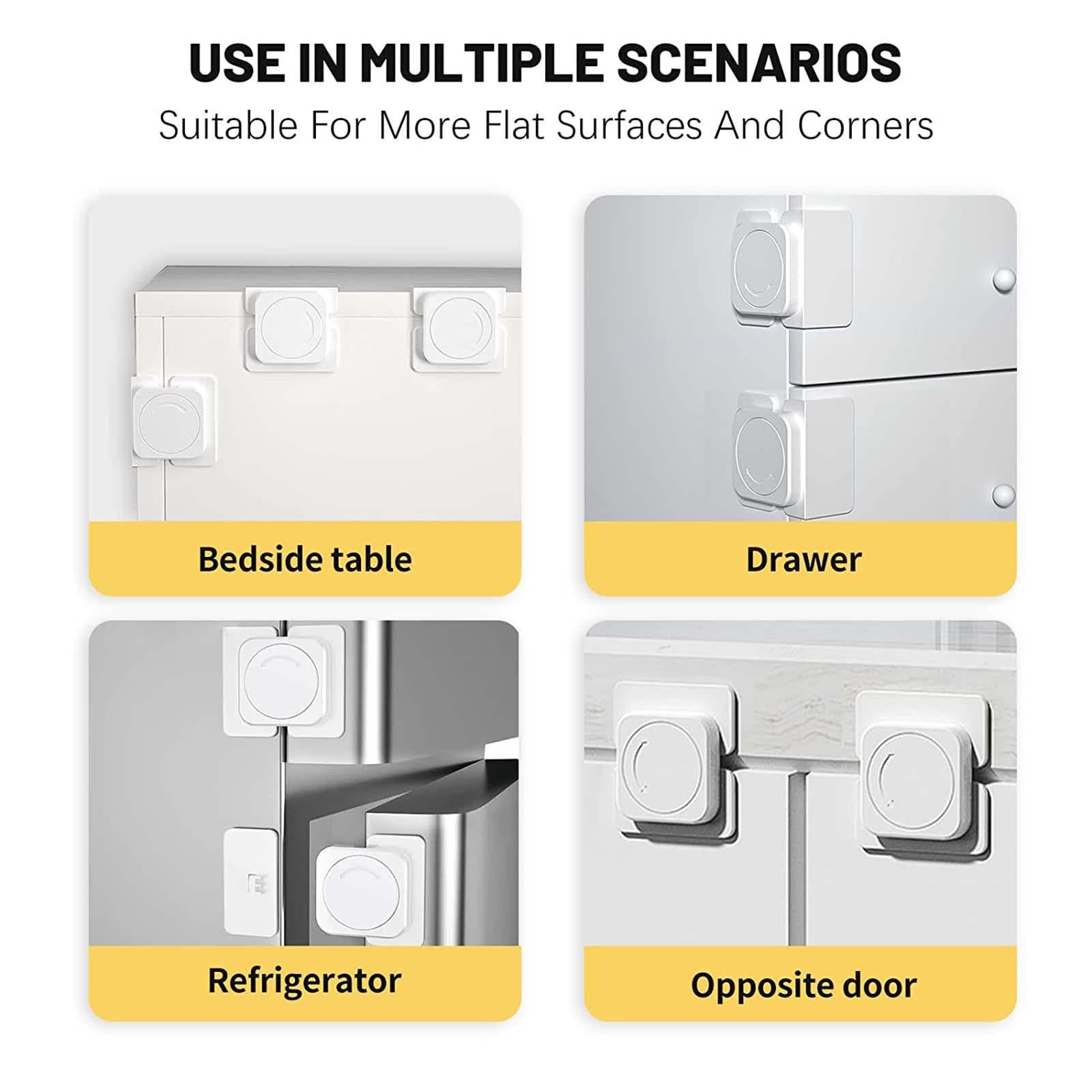 10x Rotary Lock Protection Door Locks for Drawers Cupboards Refrigerator