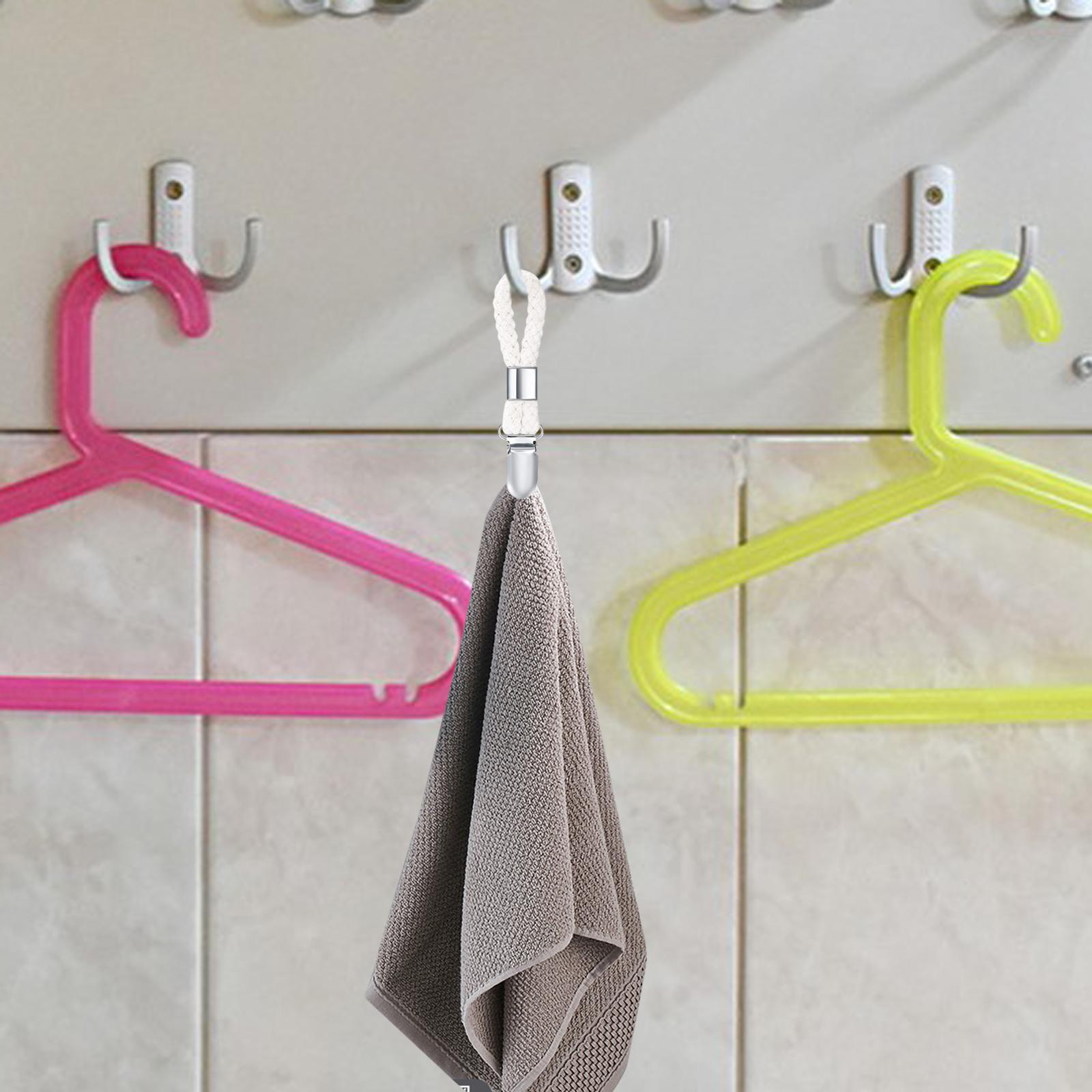 Stainless Towel Hangers with Loop Bathroom Hanger for Bathroom Home