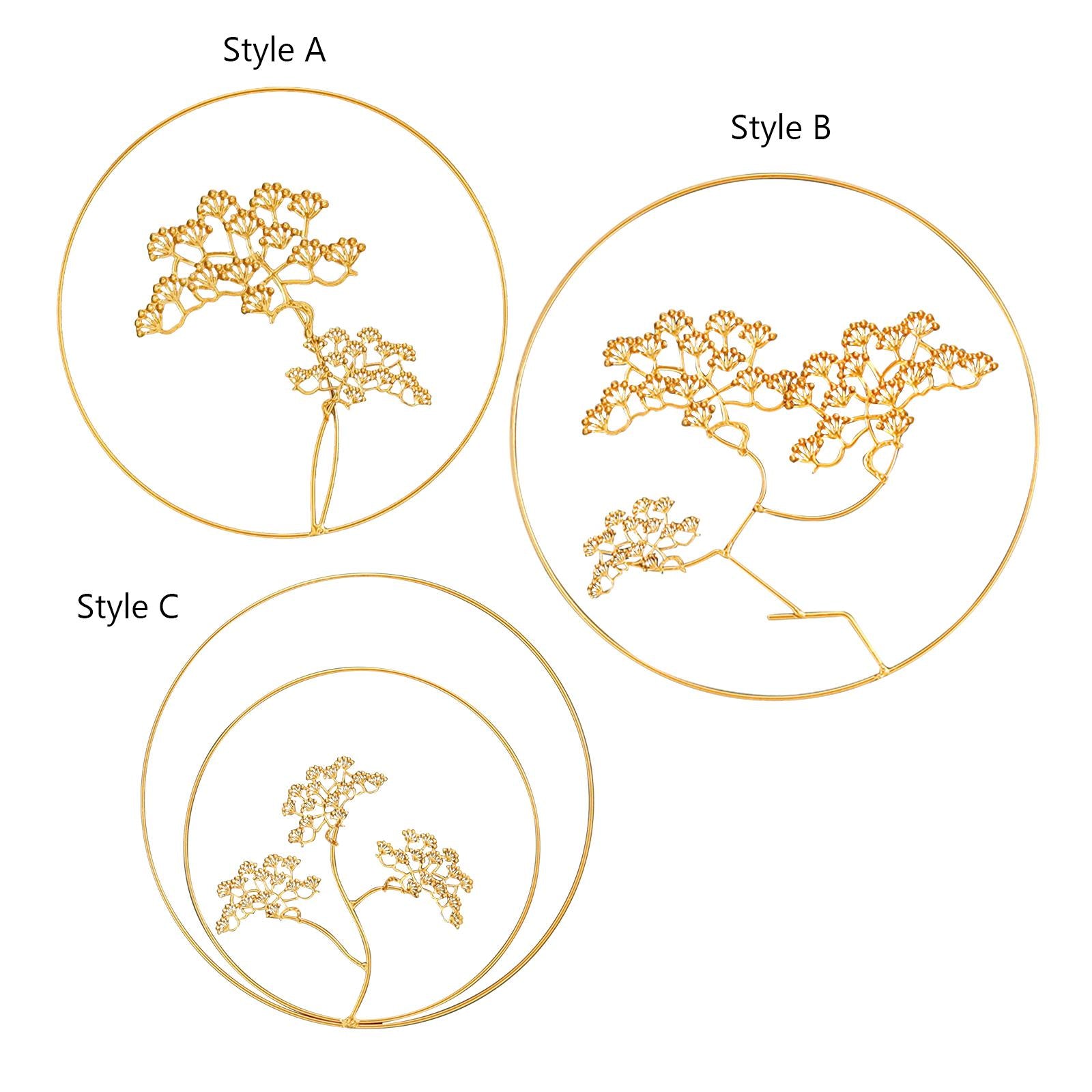 Welcome Guests Pine Metal Wall Art Decor for TV Background Bedroom A