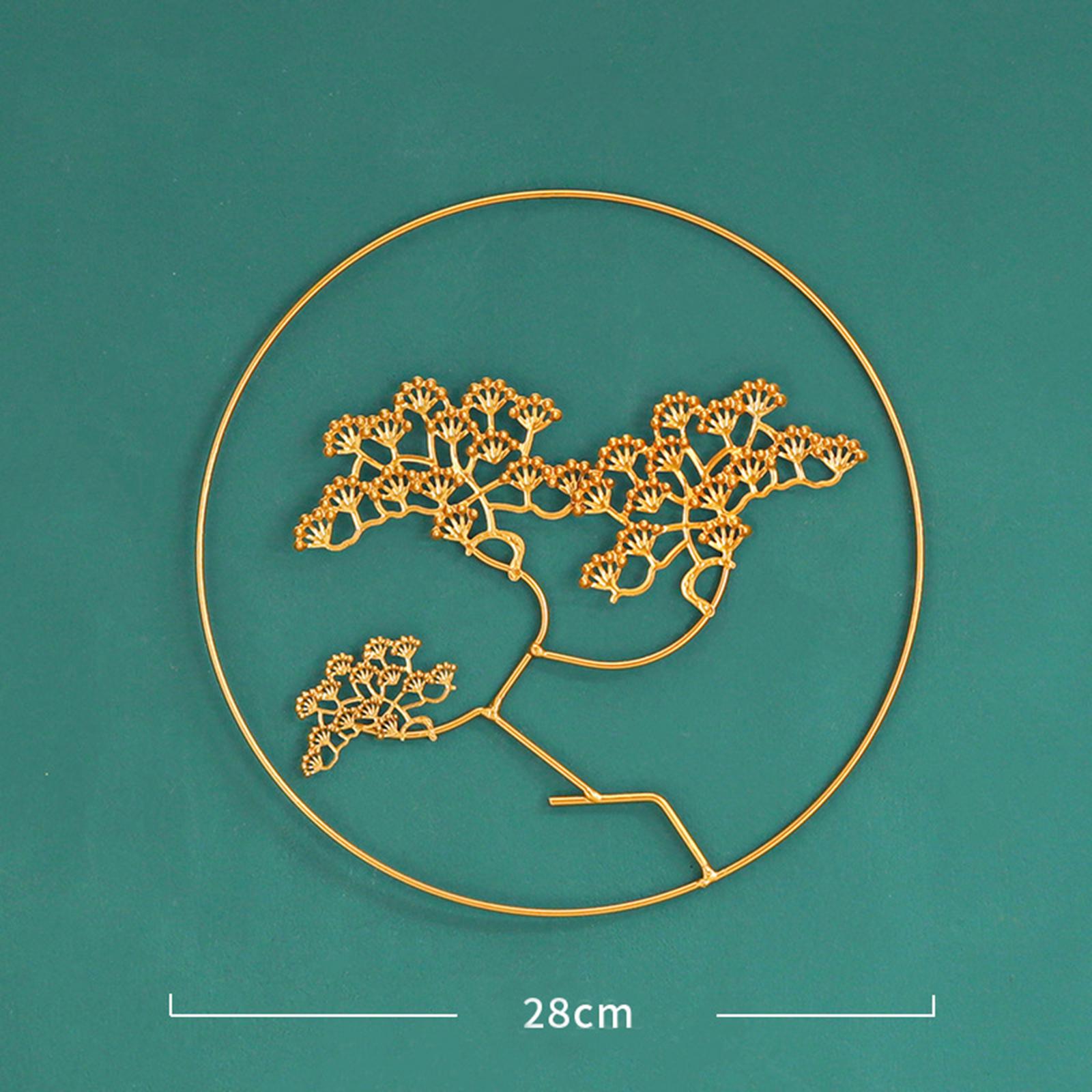 Welcome Guests Pine Metal Wall Art Decor for TV Background Bedroom B