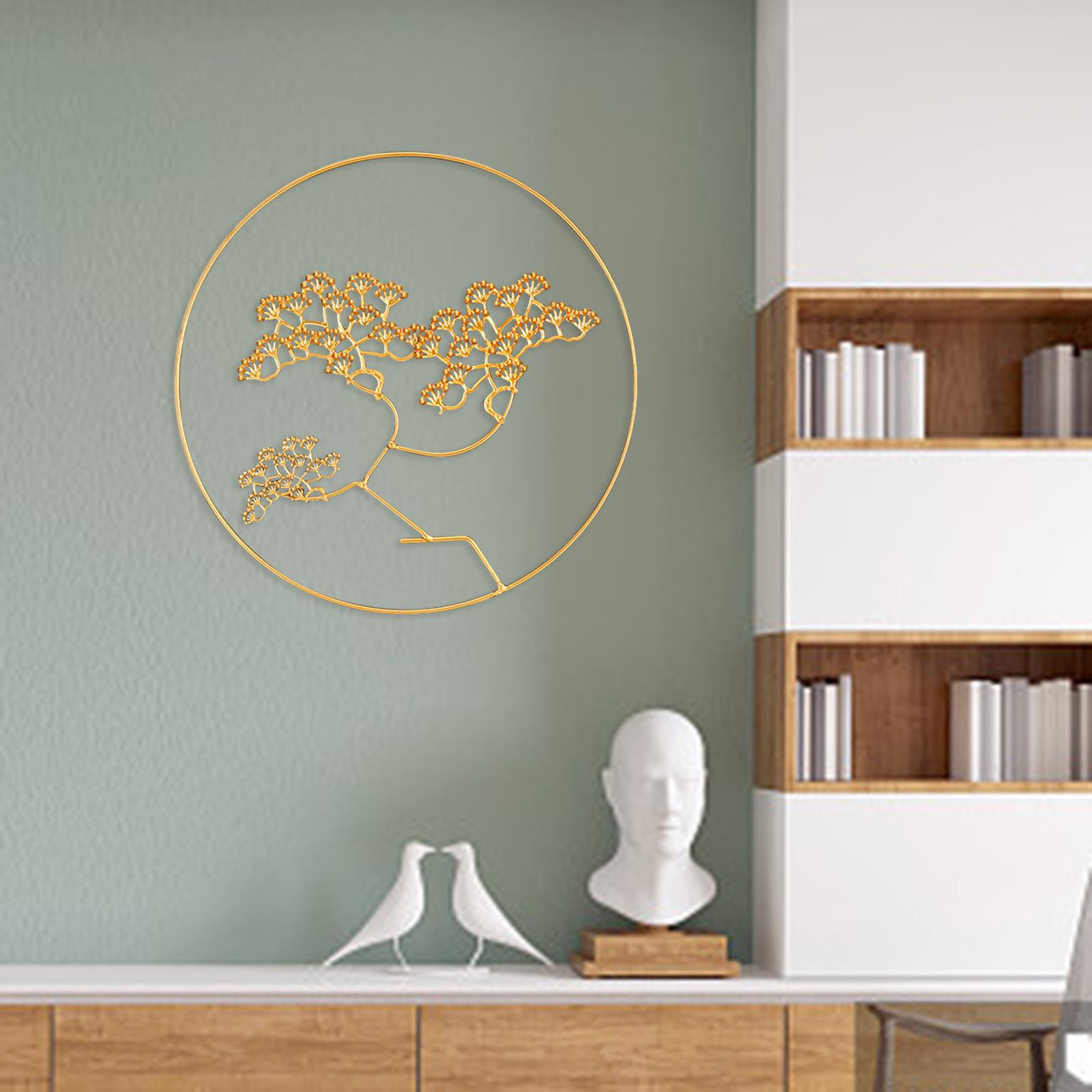 Welcome Guests Pine Metal Wall Art Decor for TV Background Bedroom B