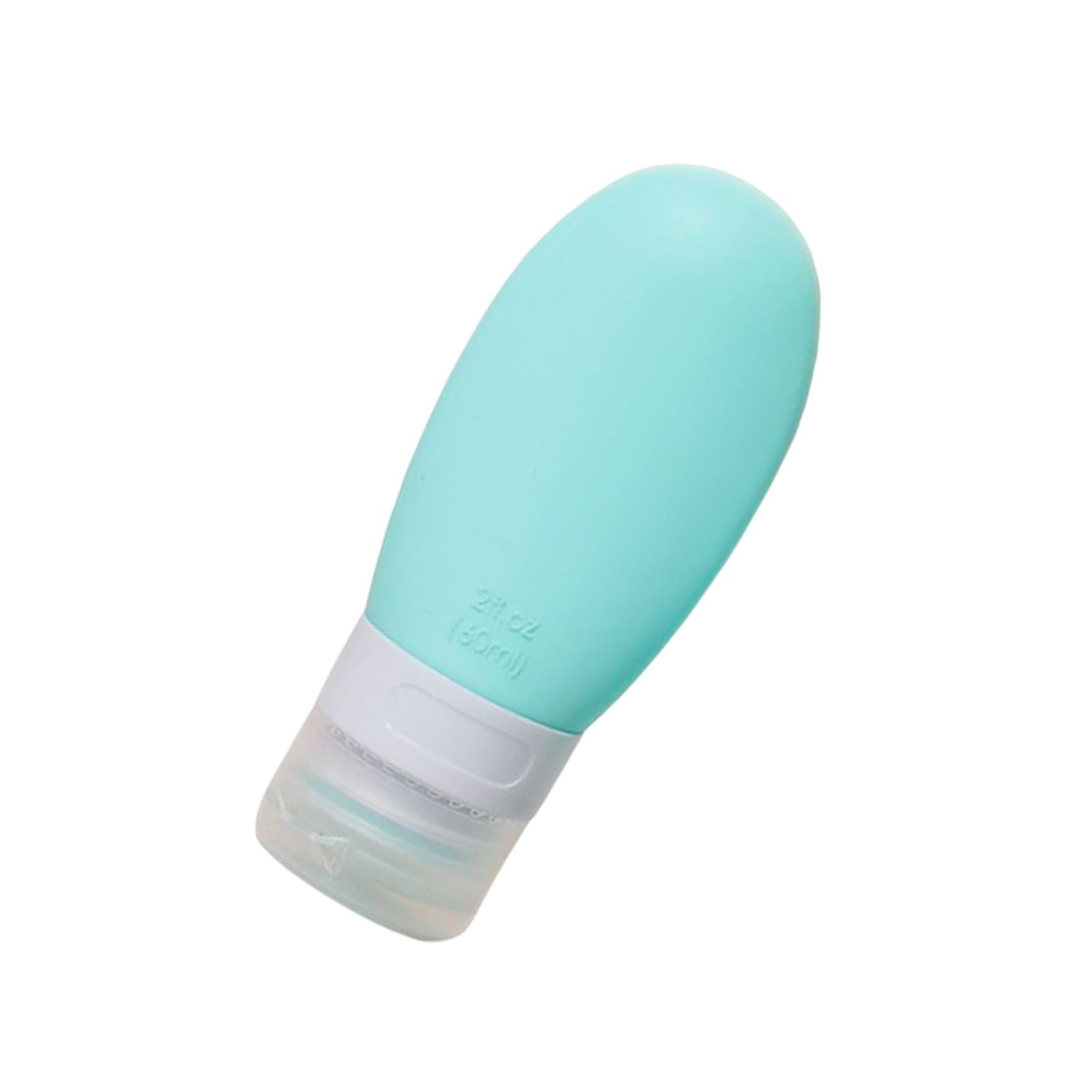 Silicone Travel Bottle Empty Refillable for Cosmetic Body Wash Conditioner Green