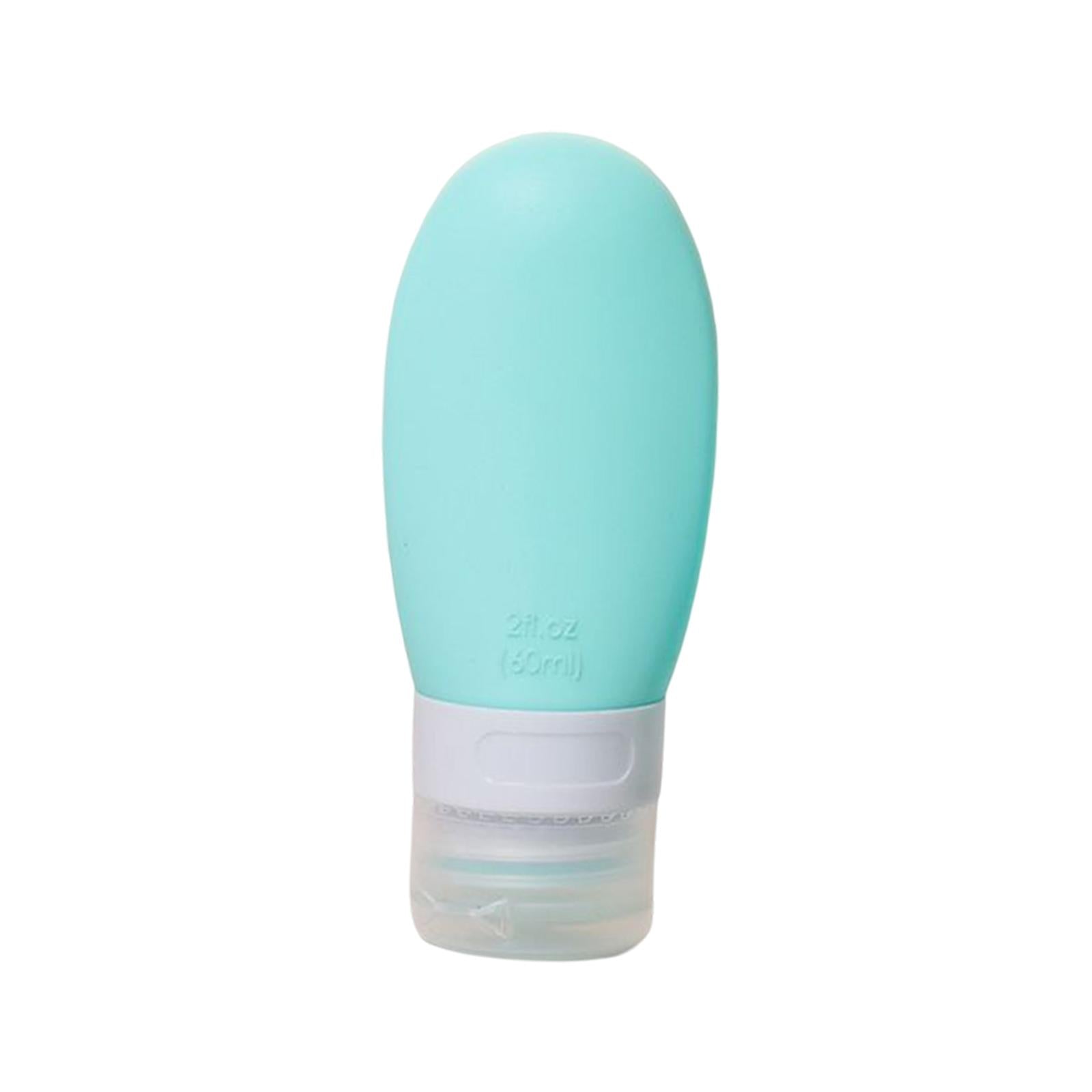 Silicone Travel Bottle Empty Refillable for Cosmetic Body Wash Conditioner Green