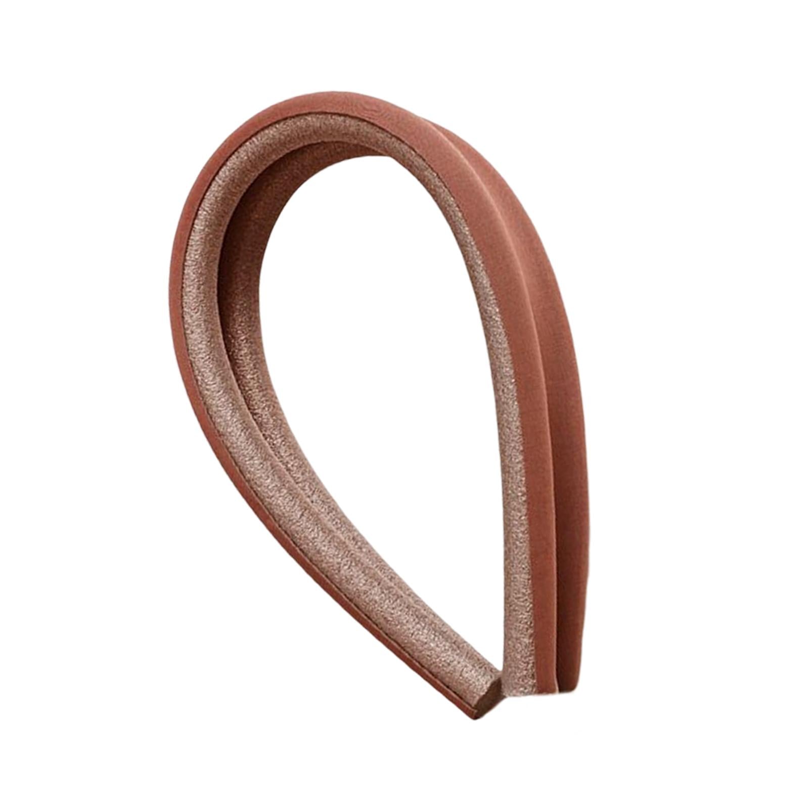 Door Draft Stopper Soundproof Anti Collision Durable Protector for Household Brown