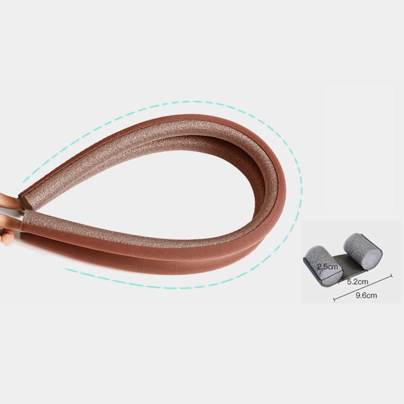 Door Draft Stopper Soundproof Anti Collision Durable Protector for Household Brown