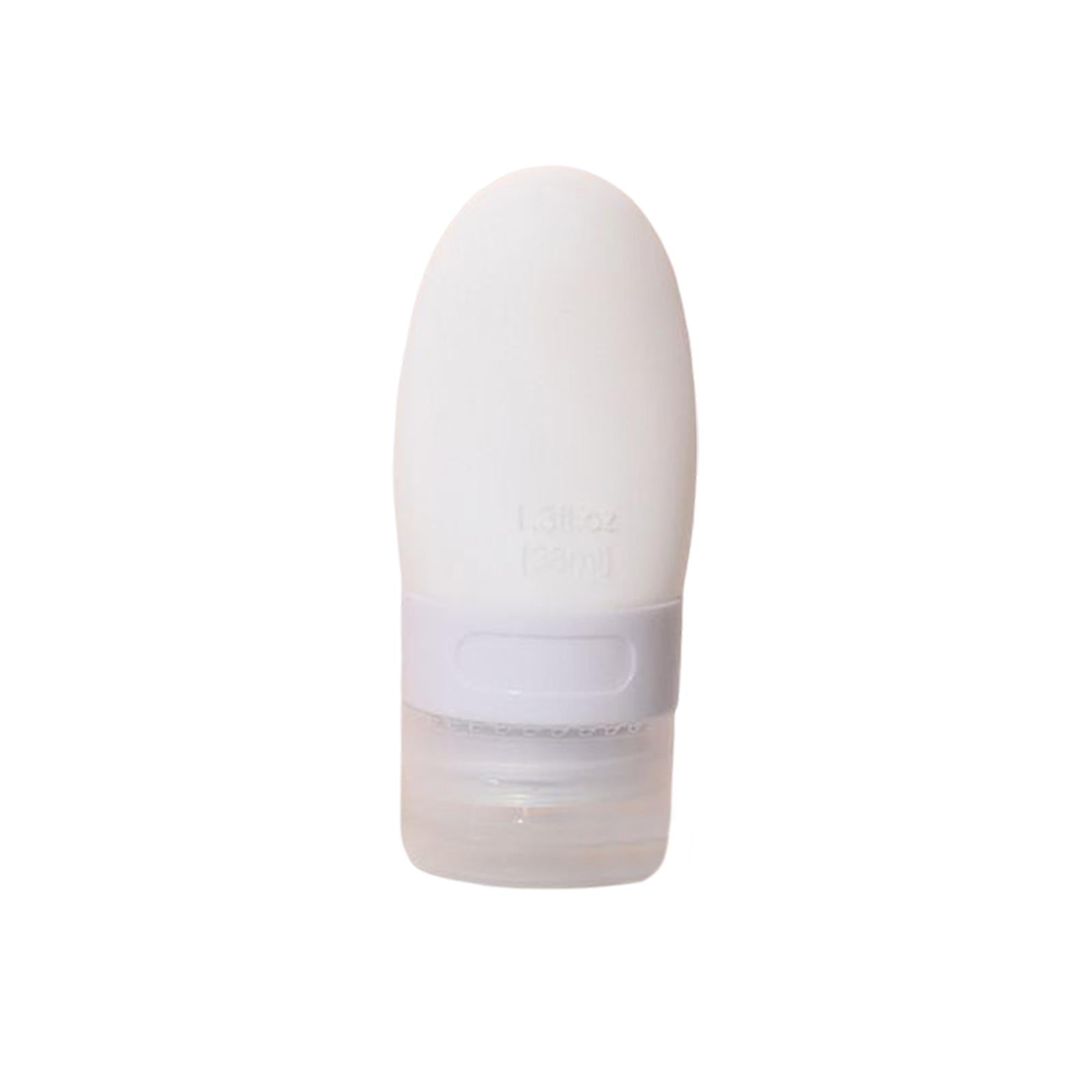Travel Bottles Leakproof Squeezable Refillable for Shampoo Body Wash Liquids White