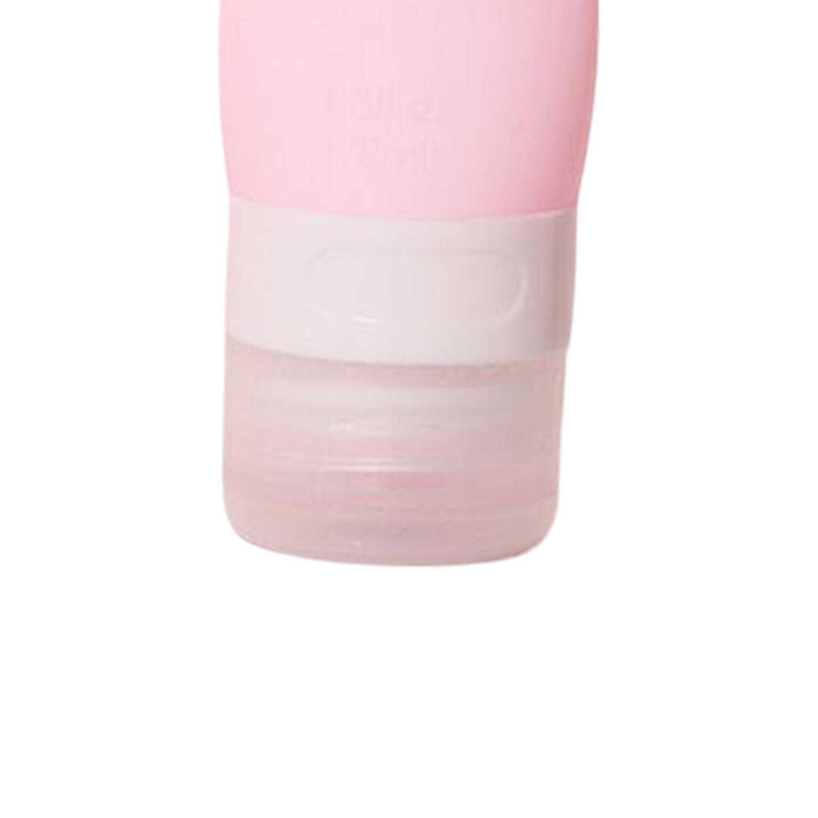 Travel Bottles Leakproof Squeezable Refillable for Shampoo Body Wash Liquids Pink