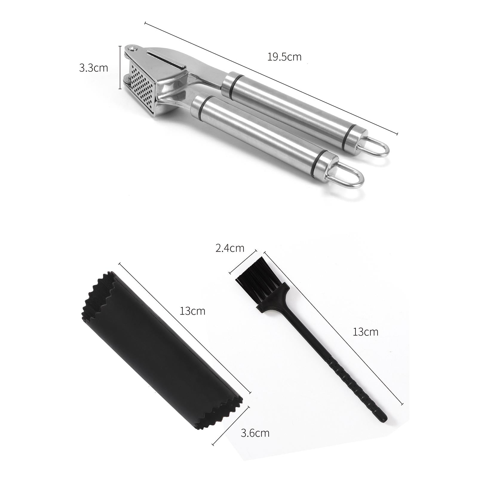 Garlic Ginger Squeezer Press with Garlic peelers Crusher Kitchen Tool