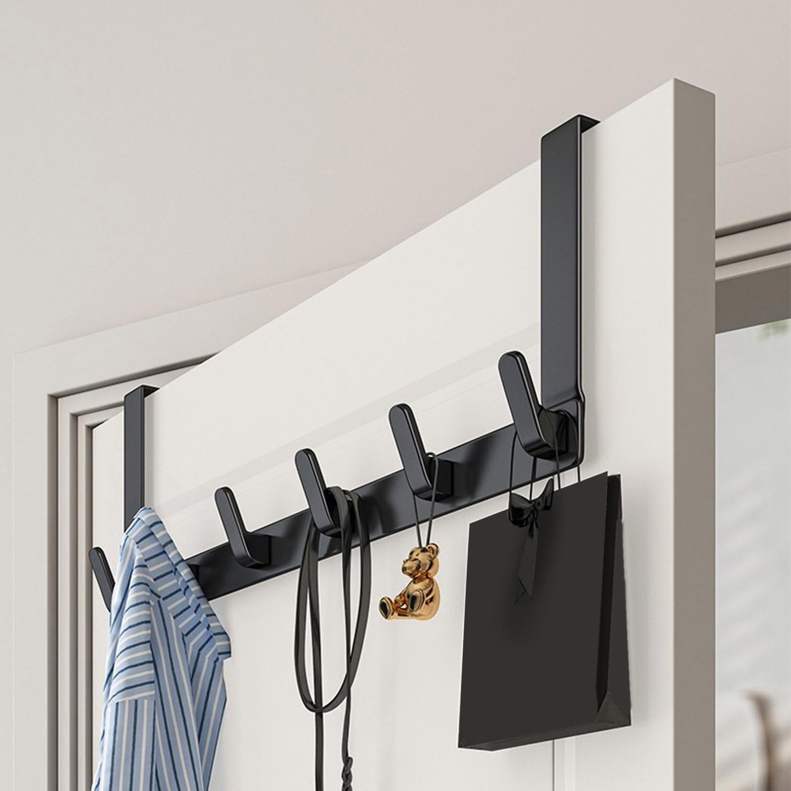 Over door Coat Rack Scratch Resistance Anti Slip for Bedroom Office Wall