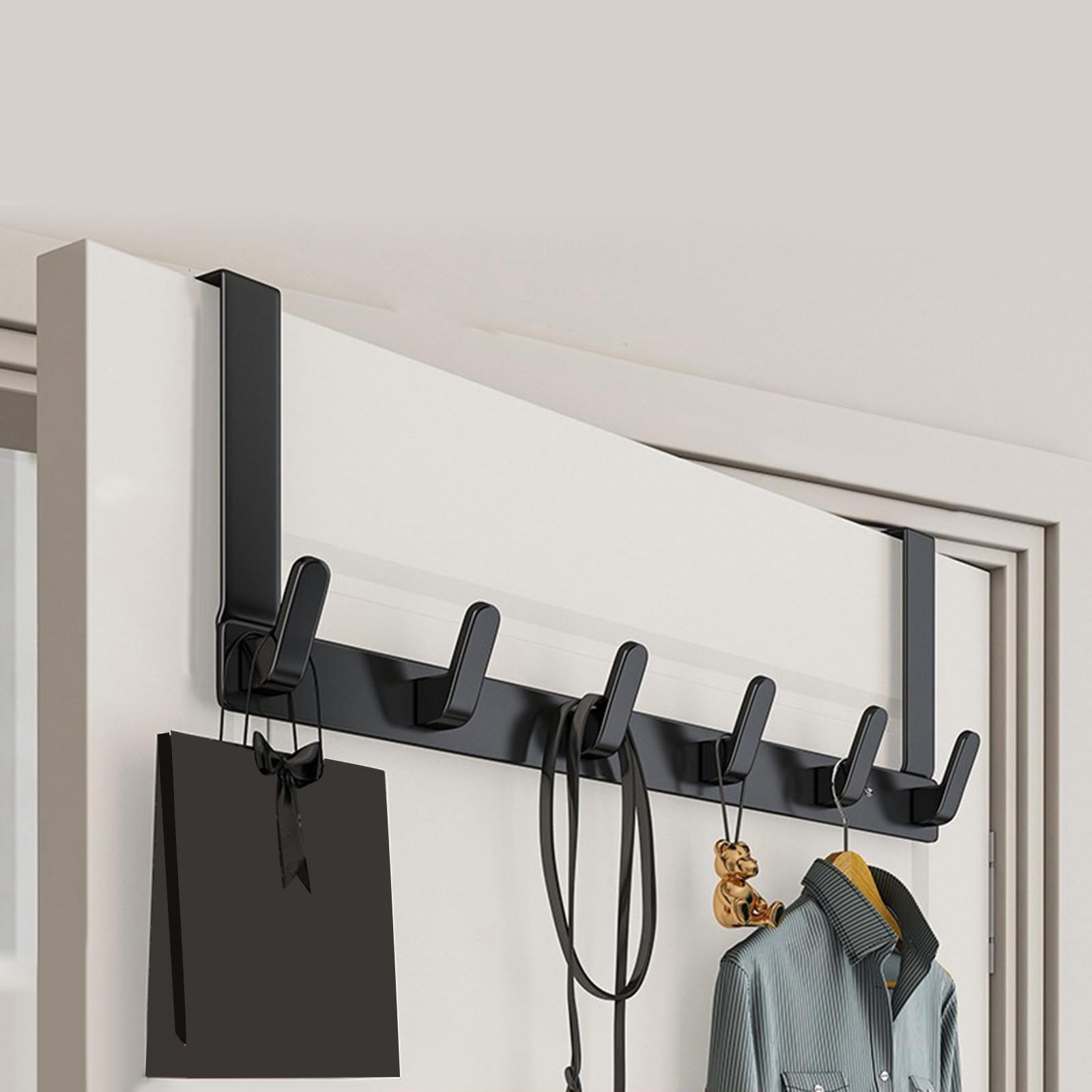 Over door Coat Rack Scratch Resistance Anti Slip for Bedroom Office Wall