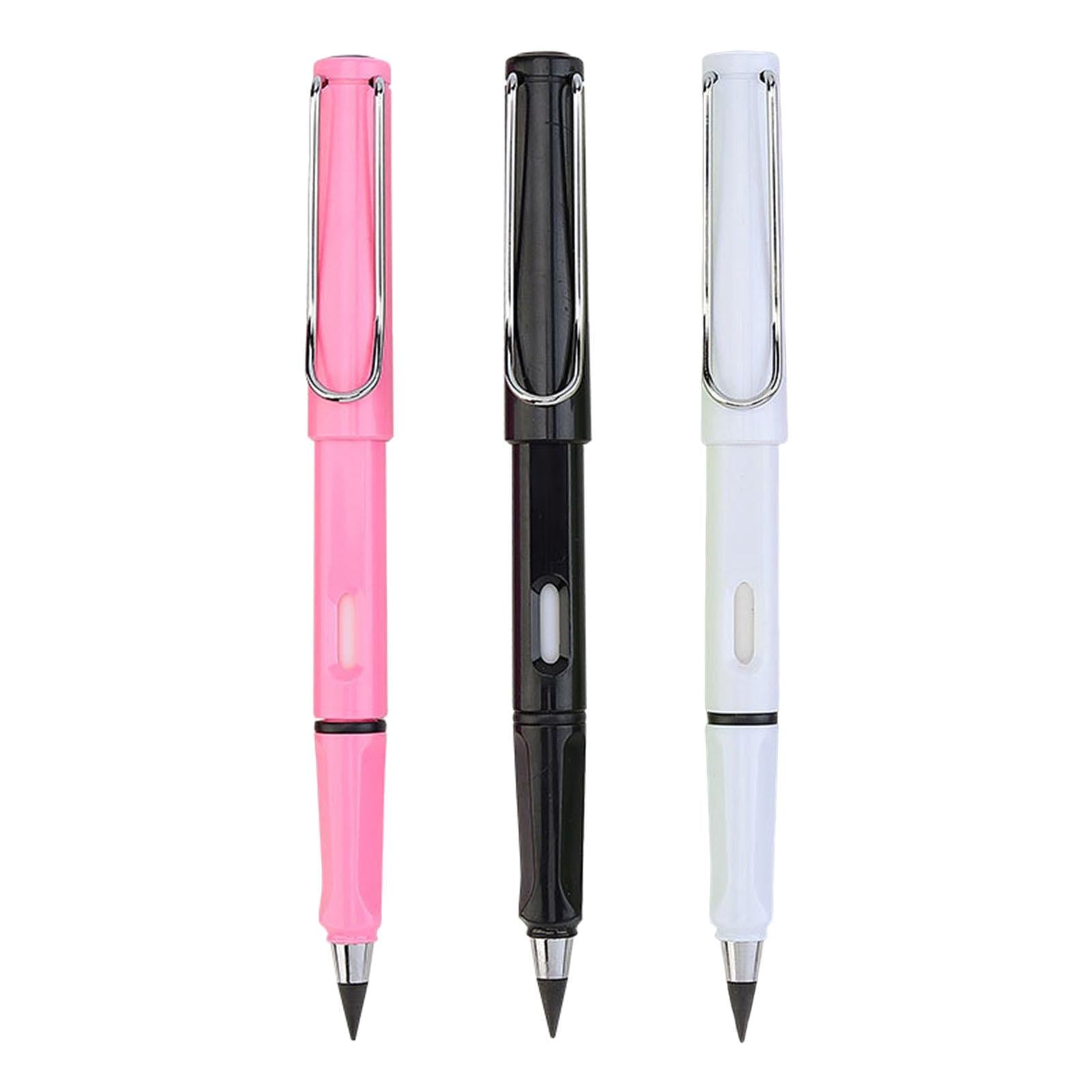 Multifunctional Inkless Pencils Erasable Pencil for Students Drawing Pink