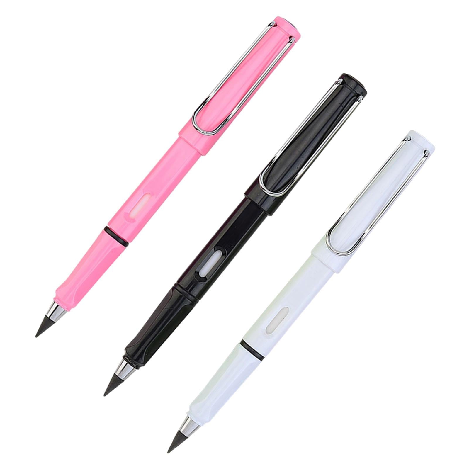 Multifunctional Inkless Pencils Erasable Pencil for Students Drawing Pink