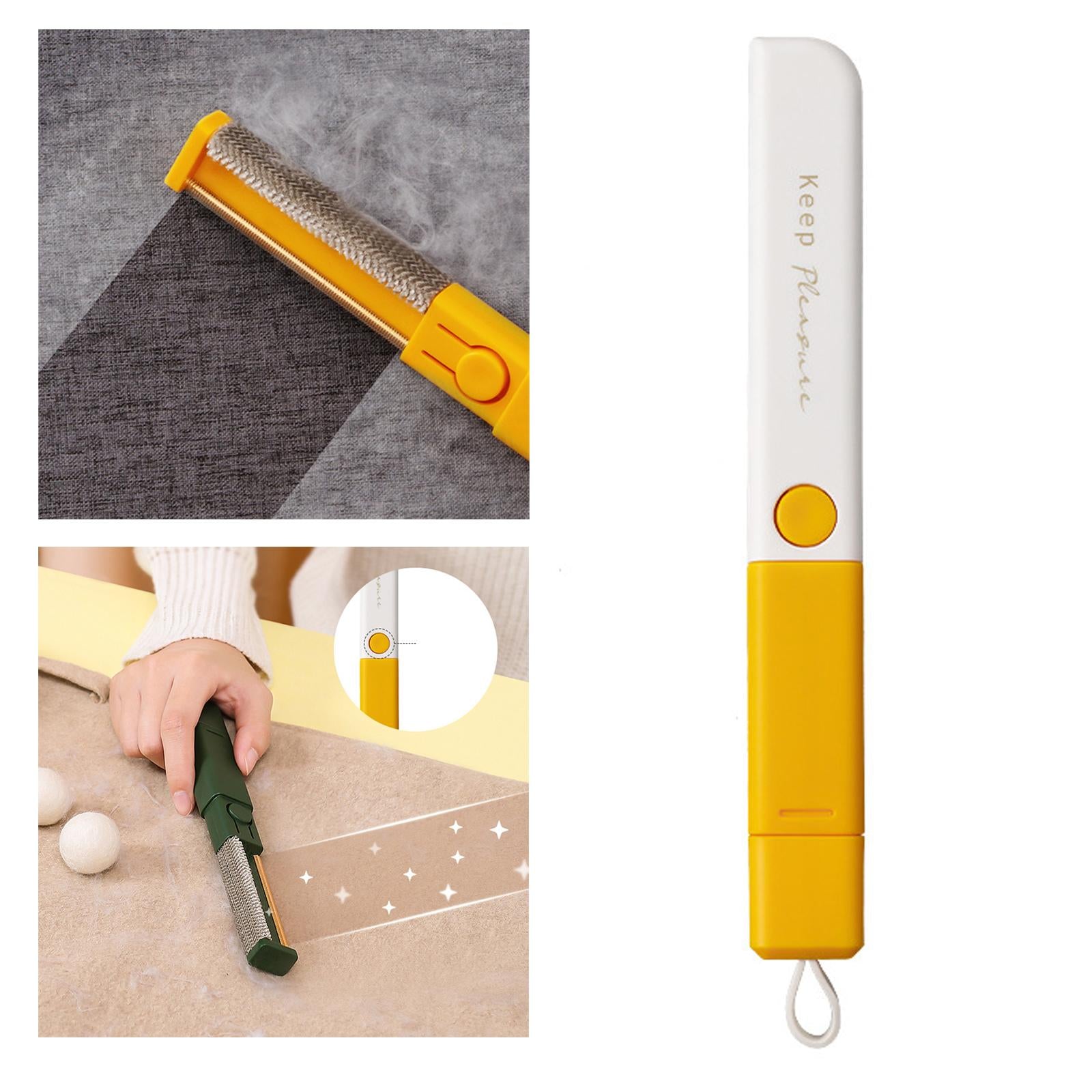 Double Sided Loose hair remover Brushes Foldable for Pet Hair Dust Lint Yellow