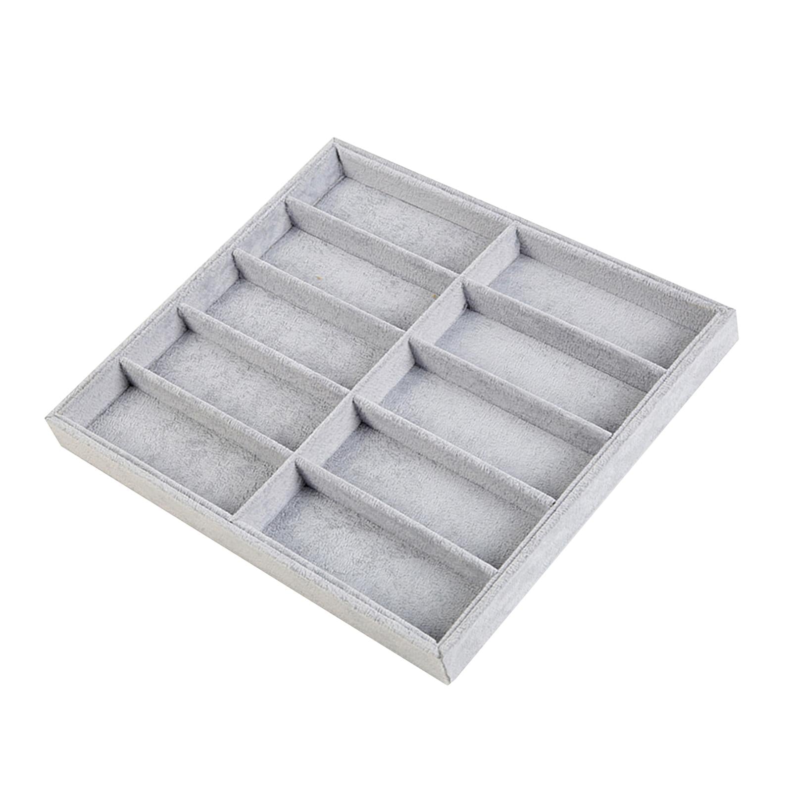 10 Grid Eyeglass Sunglasses Organiser Case Eyeglasses Eyewear Storage Case flannel