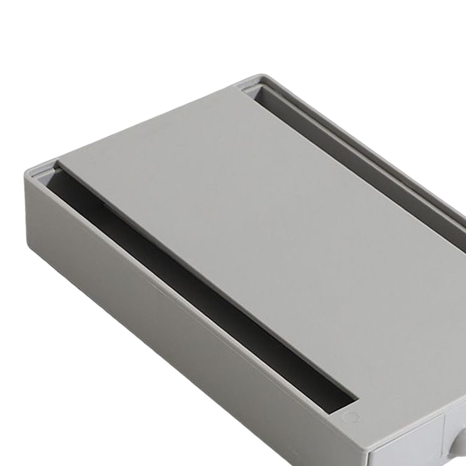 Desk Pencil Drawer Organizer Storage Attachable Desk Drawer for Closet Gray