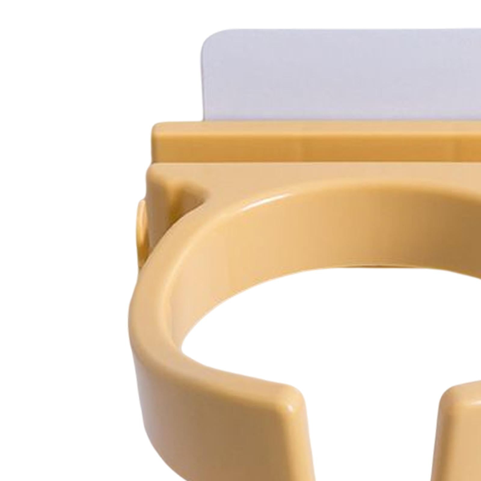 Blow Dryer Holder Self Adhesive ABS Organizer for Washroom Dormitory Bedroom Yellow