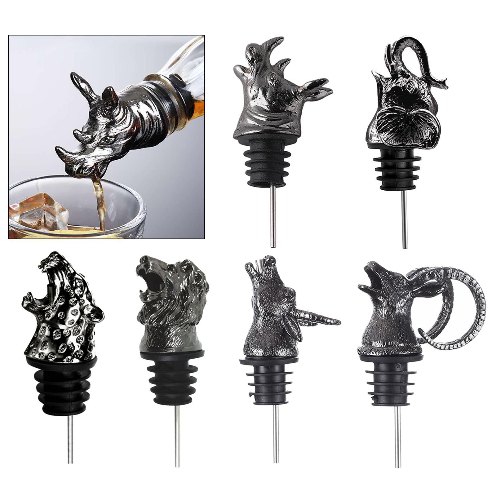 Stainless Steel Wine Pourer Wine Pourer Spout Stopper for Party Rhino